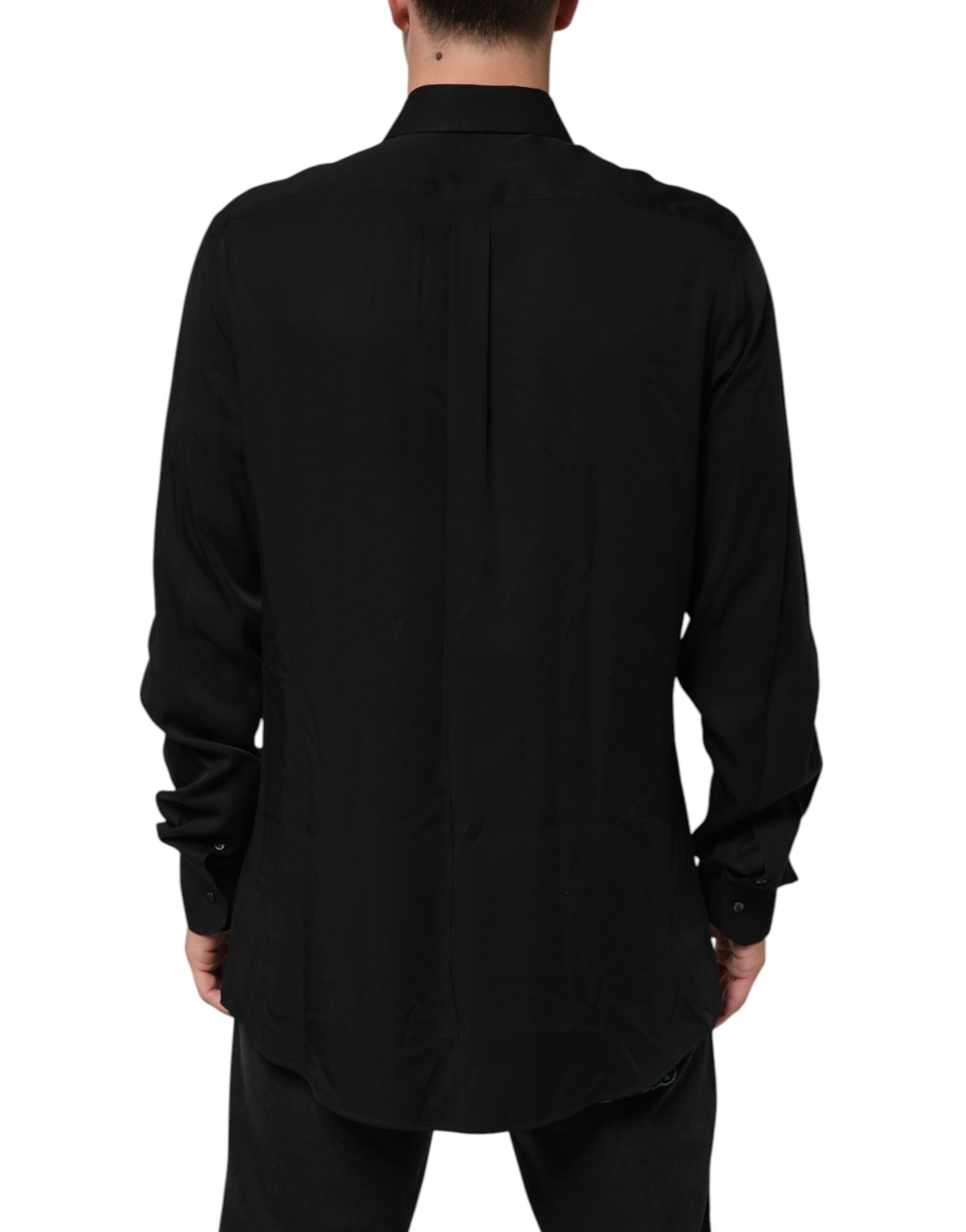 Viscose Long Sleeve Formal Dress Men's Shirt - Dolce & Gabbana - Modalova
