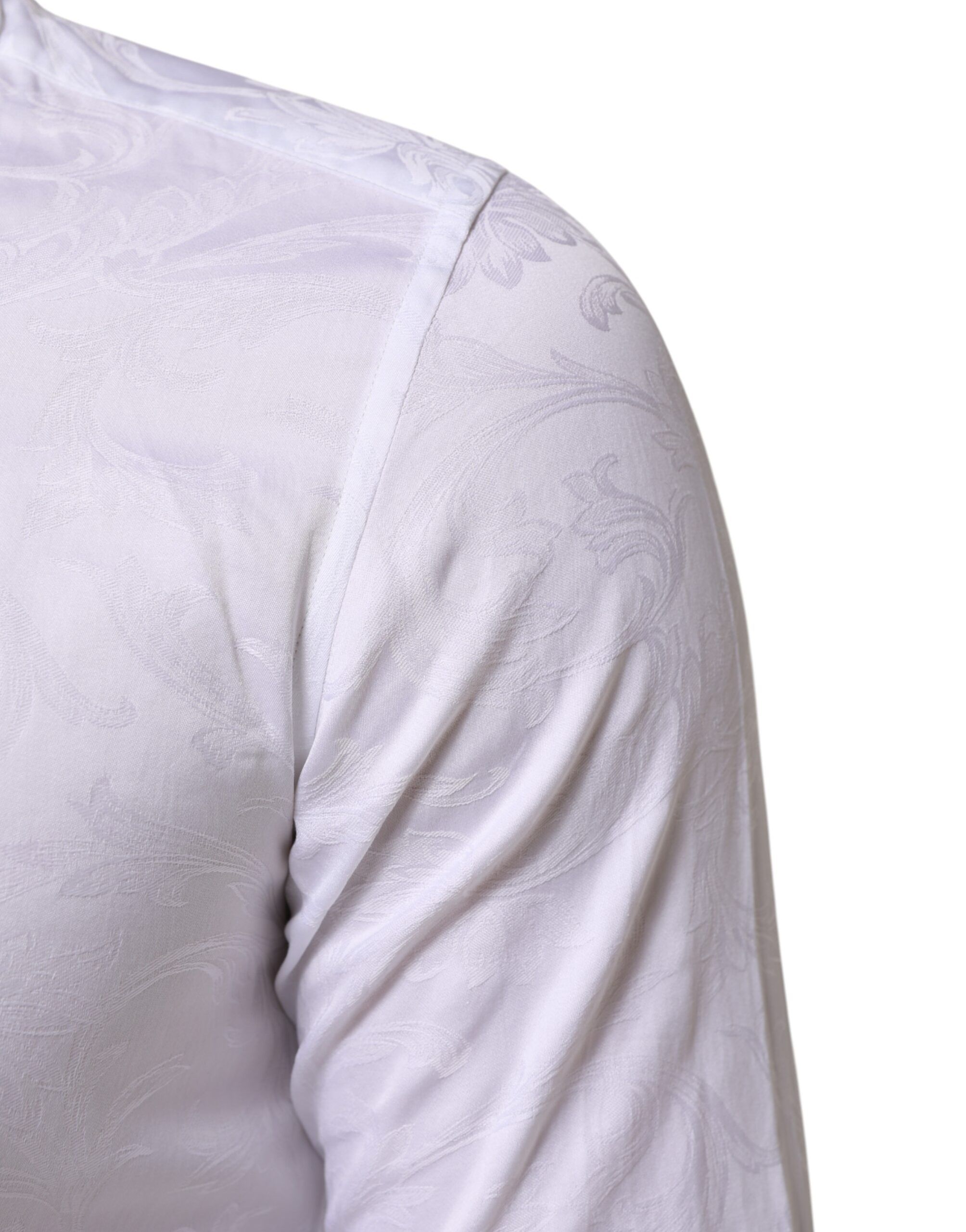 Cotton MARTINI Paisley Jacquard Men's Shirt - Dolce & Gabbana - Modalova