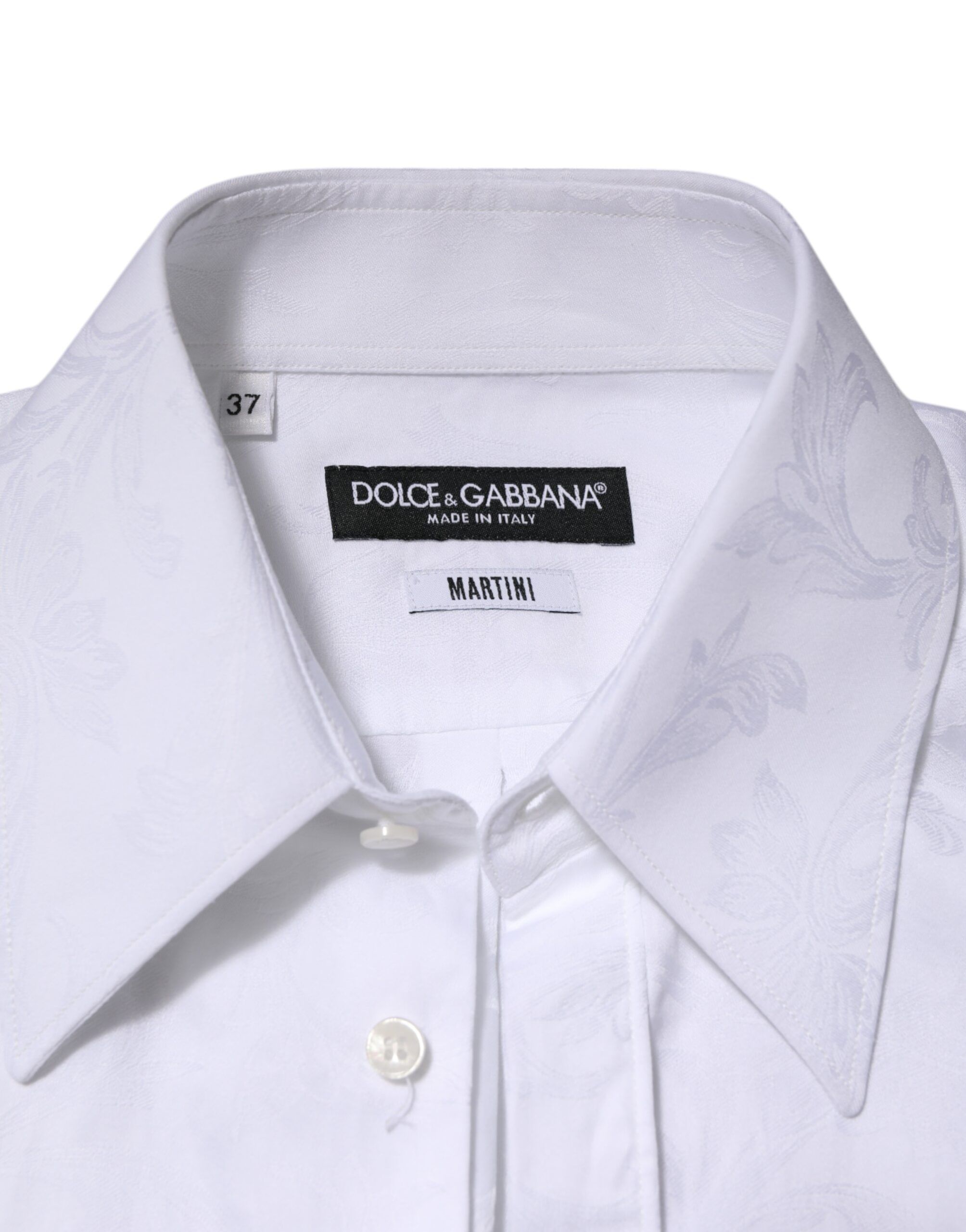 Cotton MARTINI Paisley Jacquard Men's Shirt - Dolce & Gabbana - Modalova