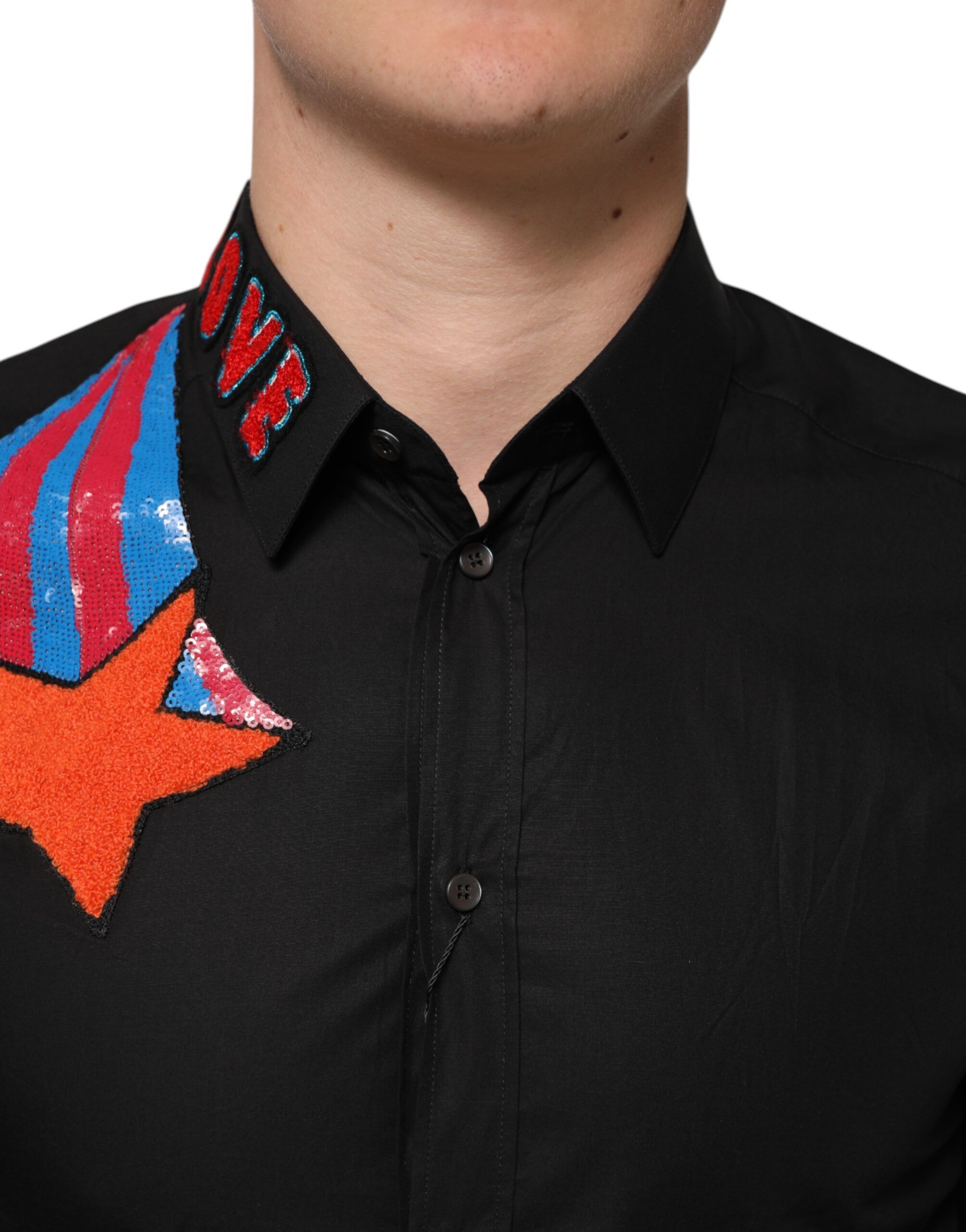 Cotton Star Sequin Dress Formal Men Men's Shirt (Pre-Owned) - Dolce & Gabbana - Modalova