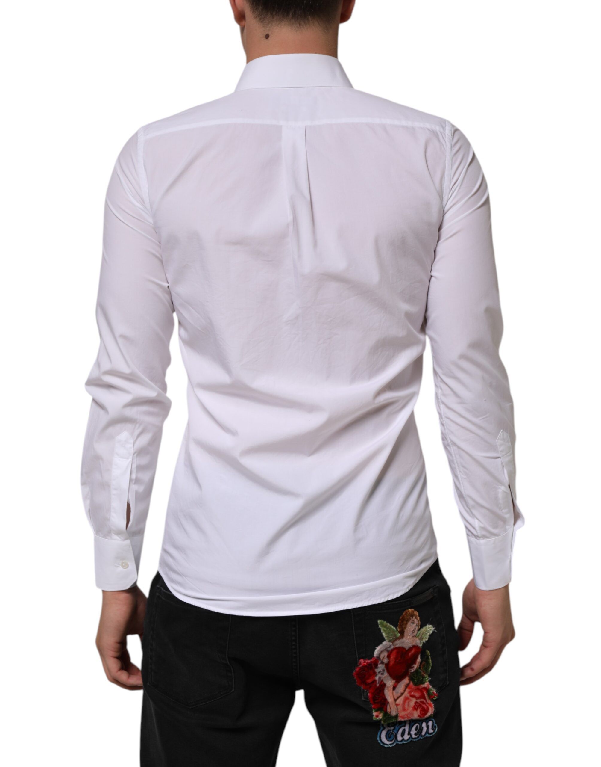 Cotton MARTINI Long Sleeve Dress Men's Shirt - Dolce & Gabbana - Modalova