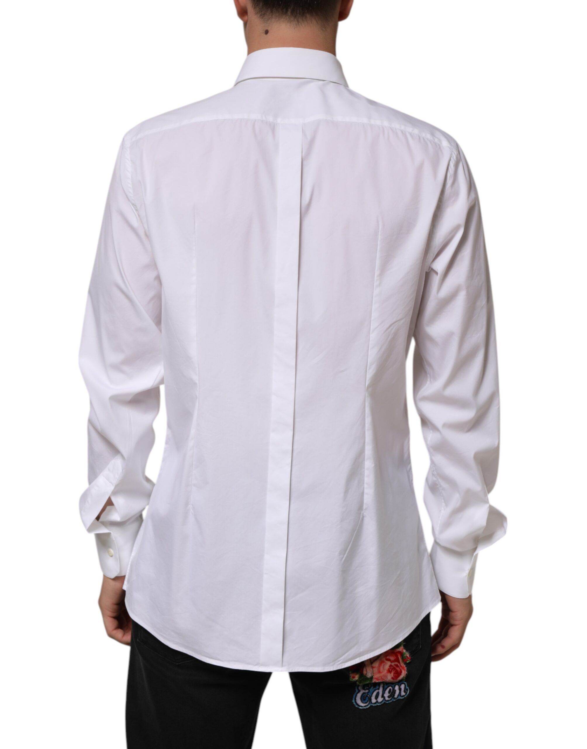 Cotton GOLD Long Sleeves Formal Men's Shirt - Dolce & Gabbana - Modalova