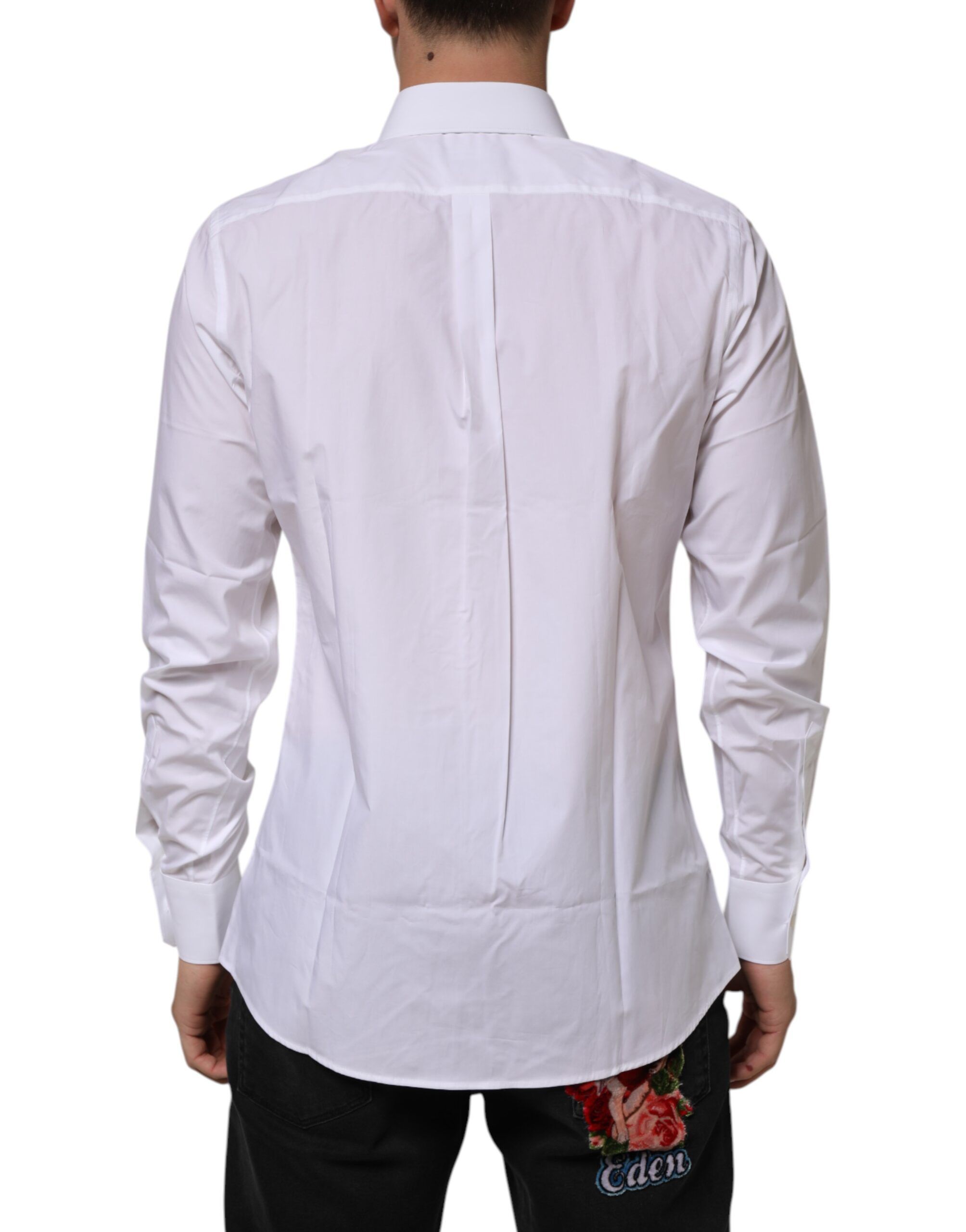 Cotton Slim Fit Dress Formal Men Men's Shirt (Pre-Owned) - Dolce & Gabbana - Modalova
