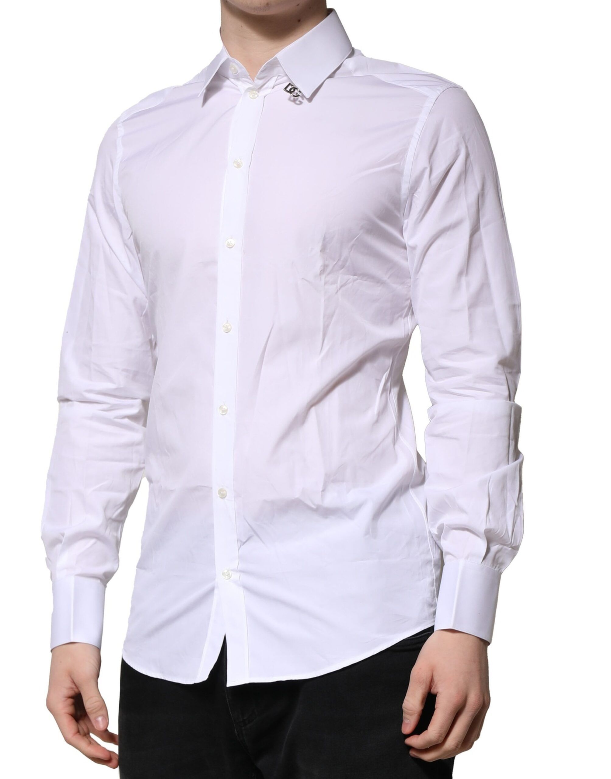 Cotton GOLD Long Sleeves Formal Men's Shirt - Dolce & Gabbana - Modalova