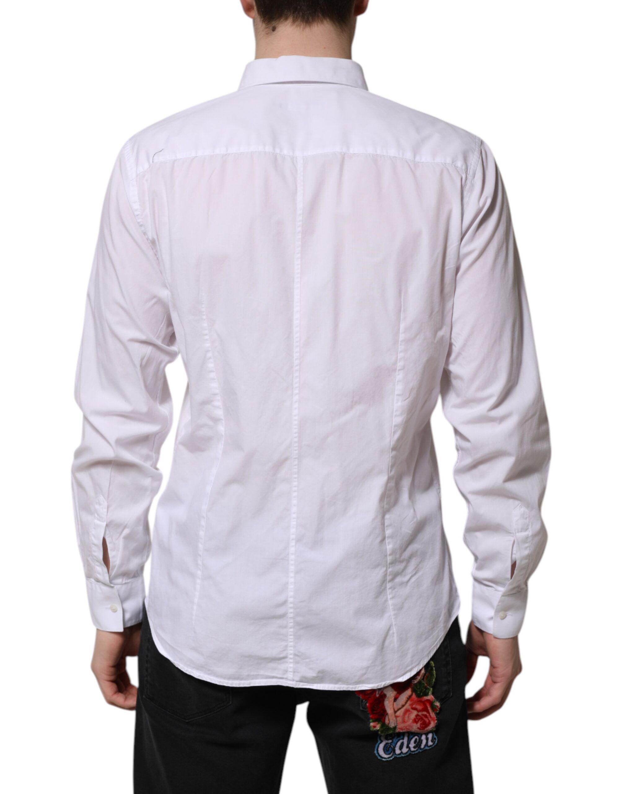 Cotton STAFF Long Sleeves Forma Men's Shirt - Dolce & Gabbana - Modalova