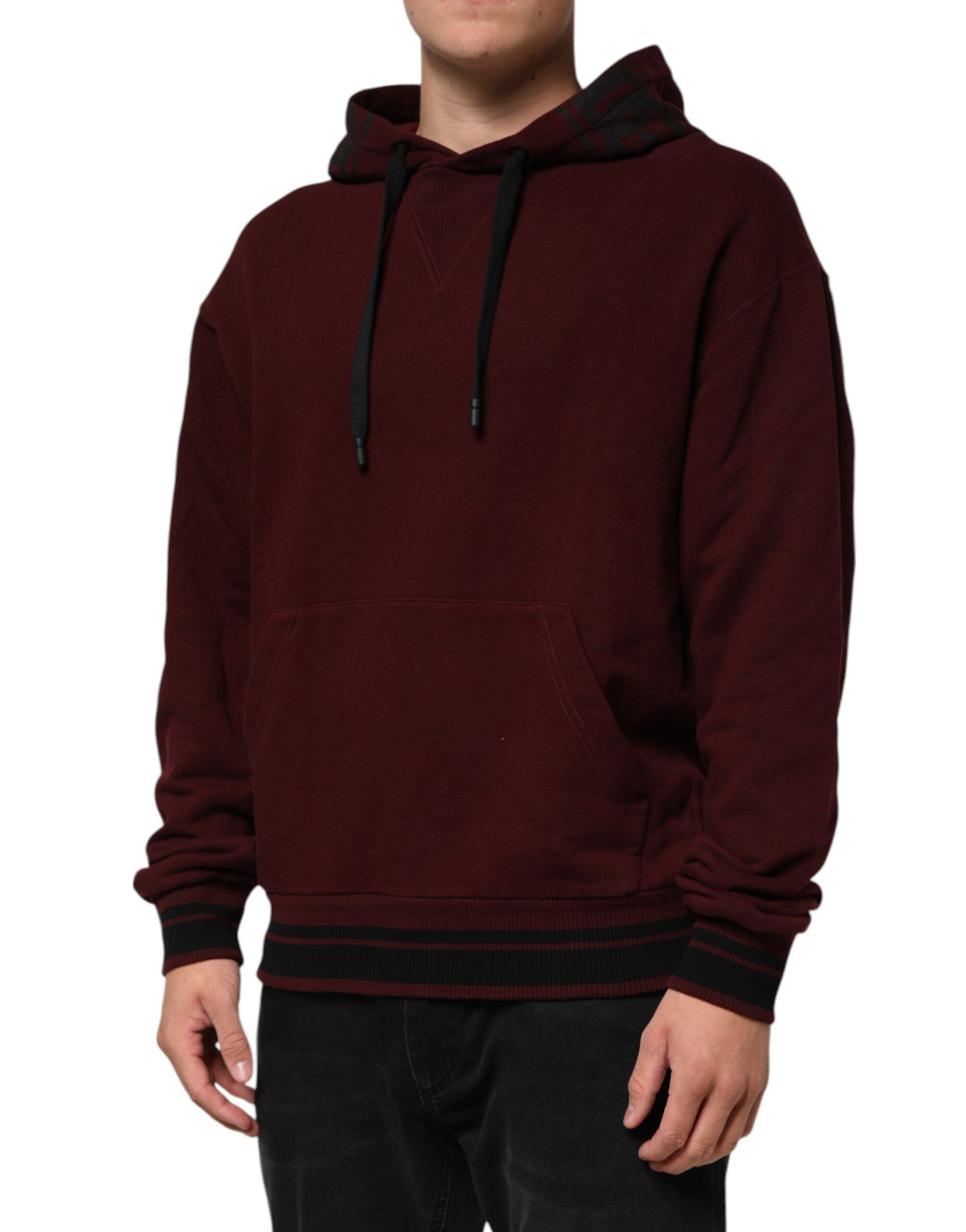 Cotton Plaid Lined Men Hoodie Men's Sweater - Dolce & Gabbana - Modalova