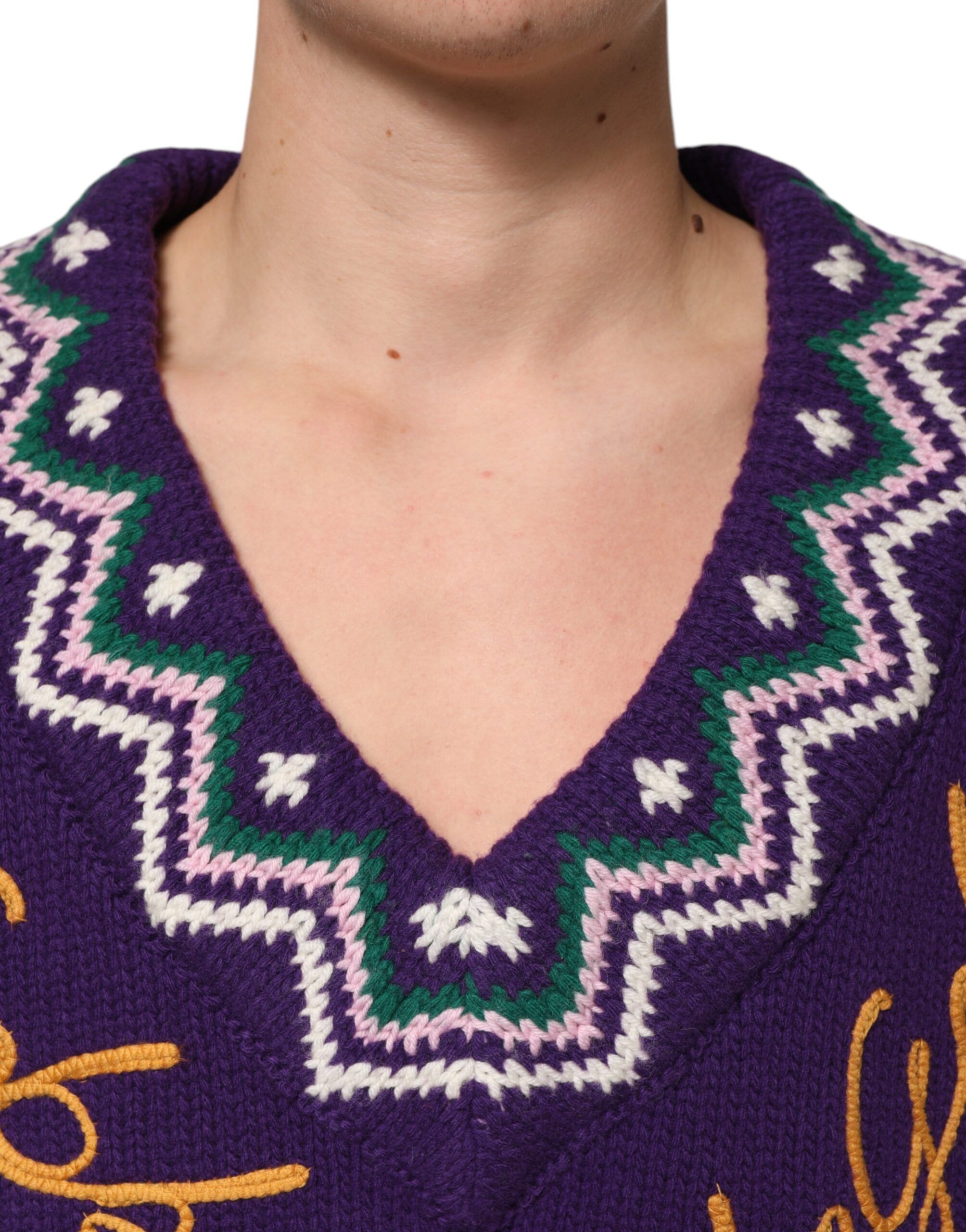 Wool DG Logo Men Knit Pullover Men's Sweater - Dolce & Gabbana - Modalova