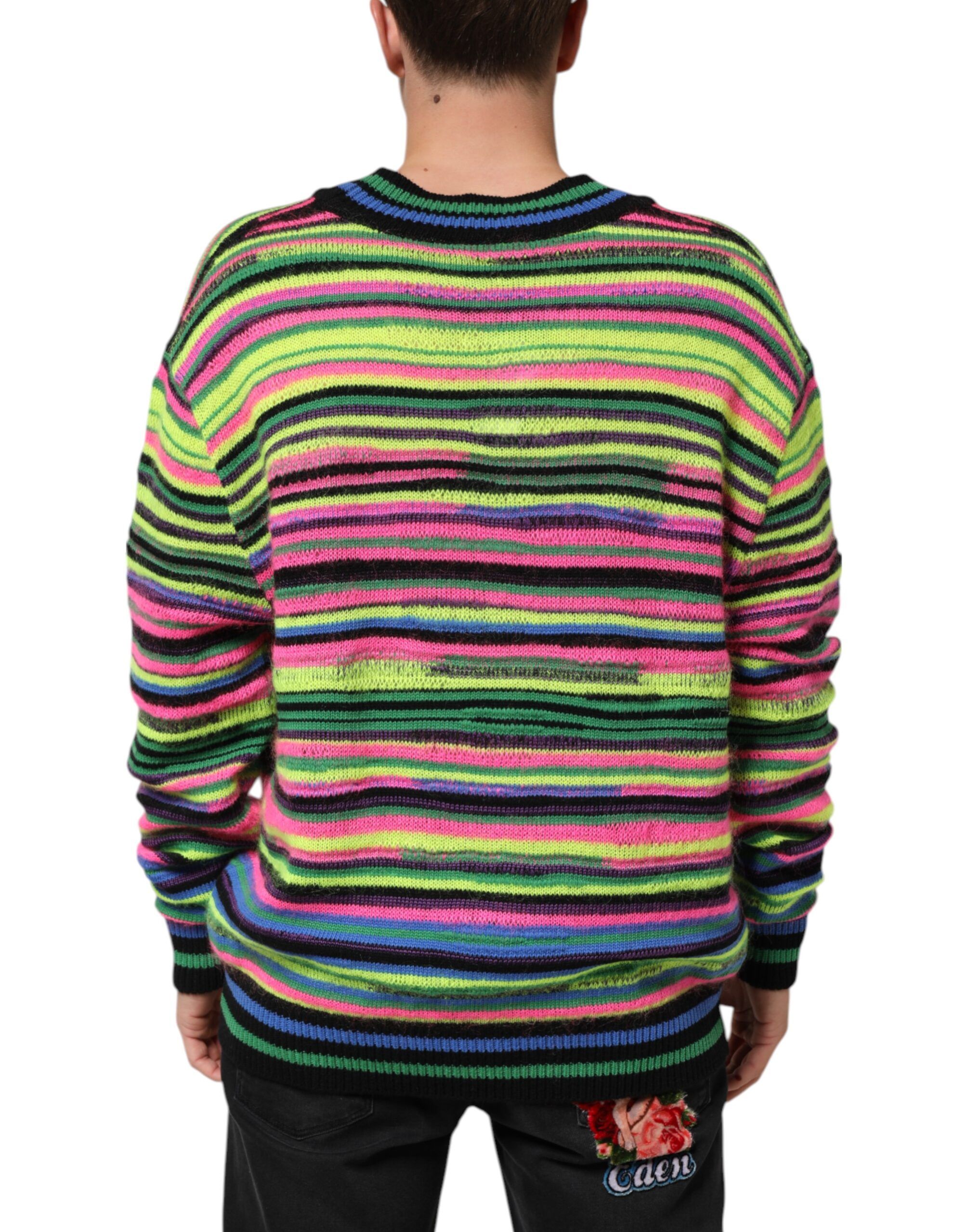 DG Logo V-Neck Knit Pullover Men's Sweater - Dolce & Gabbana - Modalova