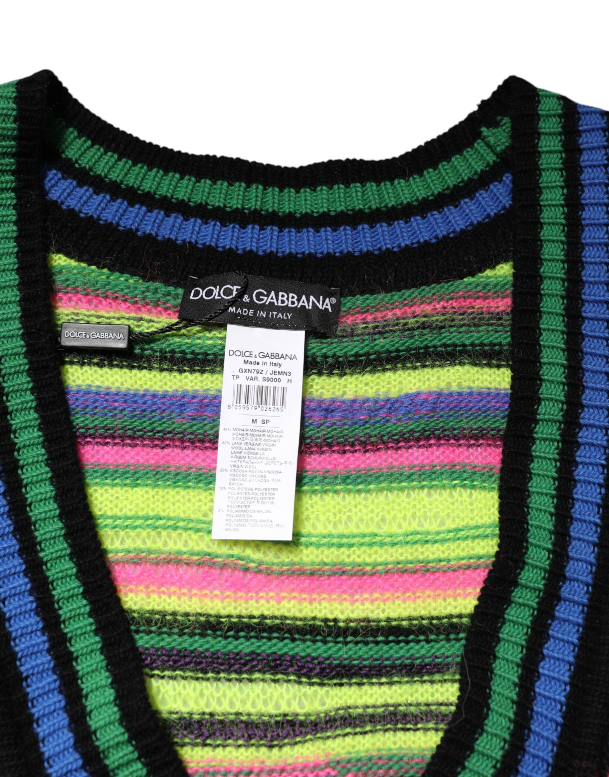 DG Logo V-Neck Knit Pullover Men's Sweater - Dolce & Gabbana - Modalova