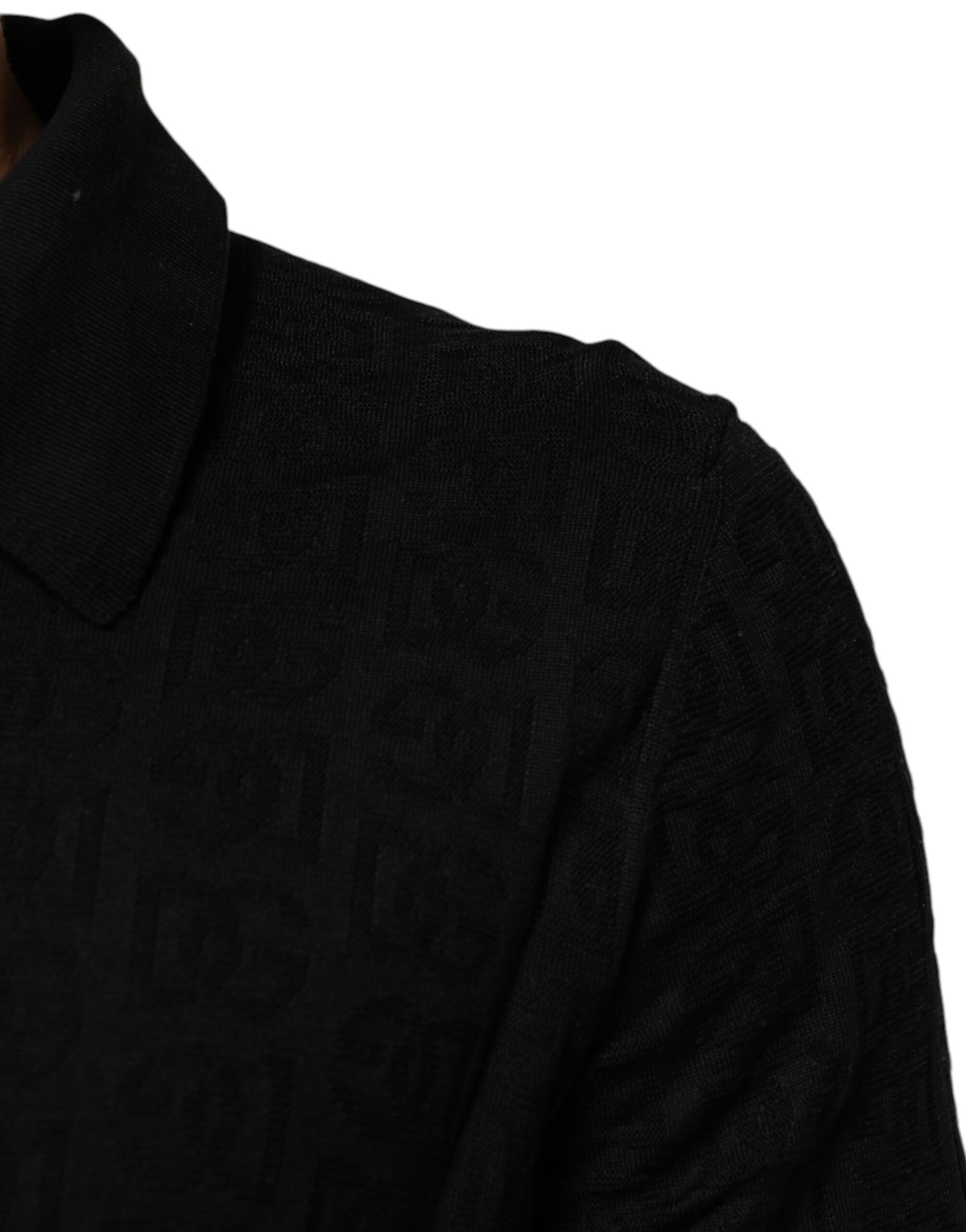 Silk Jacquard DG Polo Shirt Men's T-shirt (Pre-Owned) - Dolce & Gabbana - Modalova
