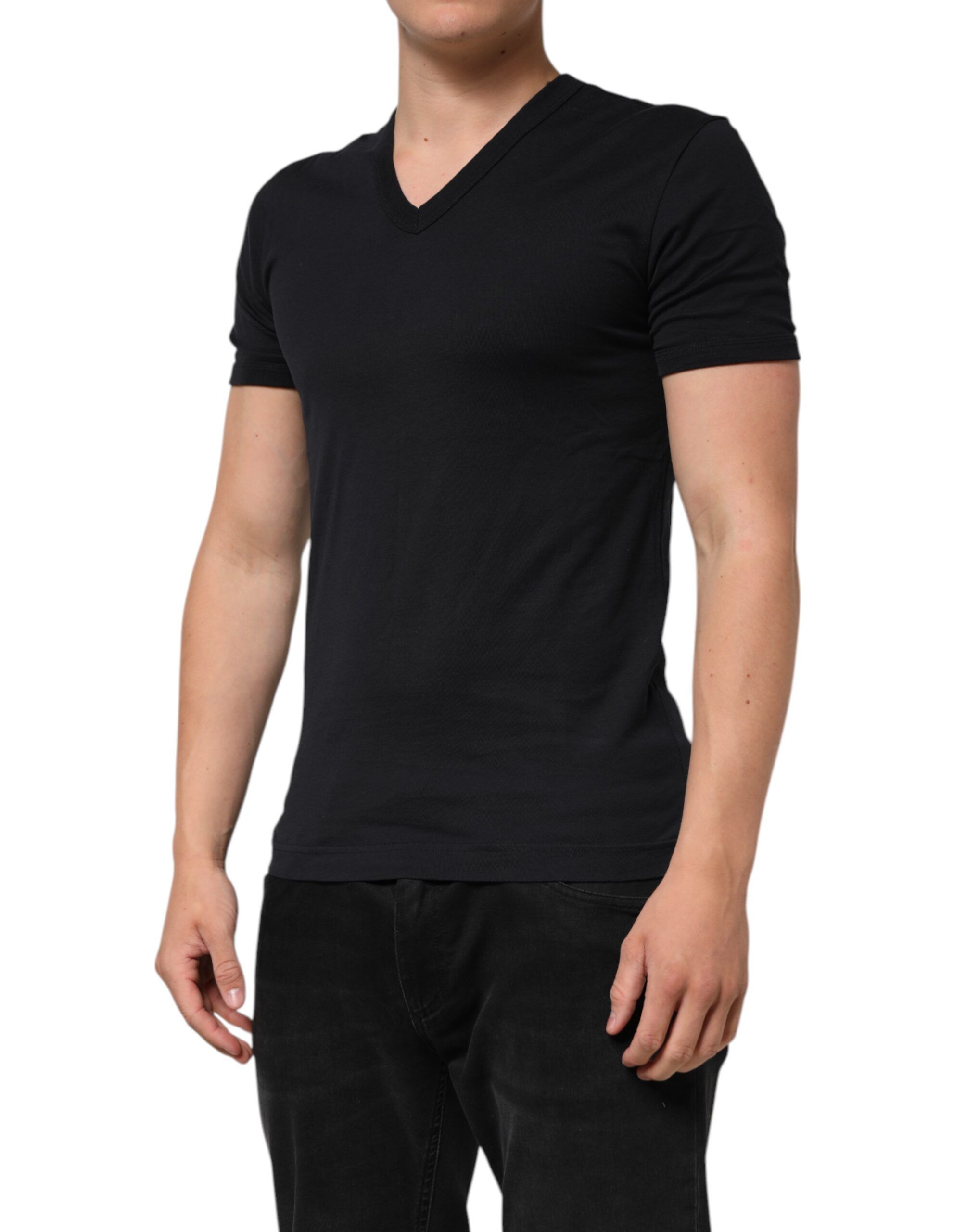Cotton Plain V-Neck Men Shirt Men's T-shirt (Pre-Owned) - Dolce & Gabbana - Modalova