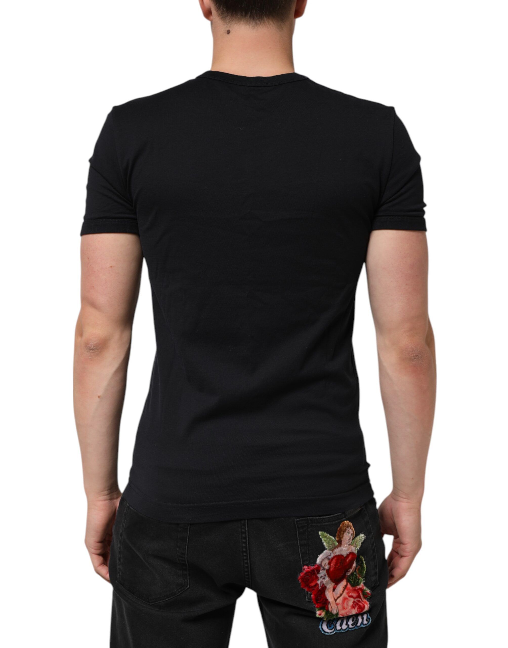 Cotton Plain V-Neck Men Shirt Men's T-shirt (Pre-Owned) - Dolce & Gabbana - Modalova