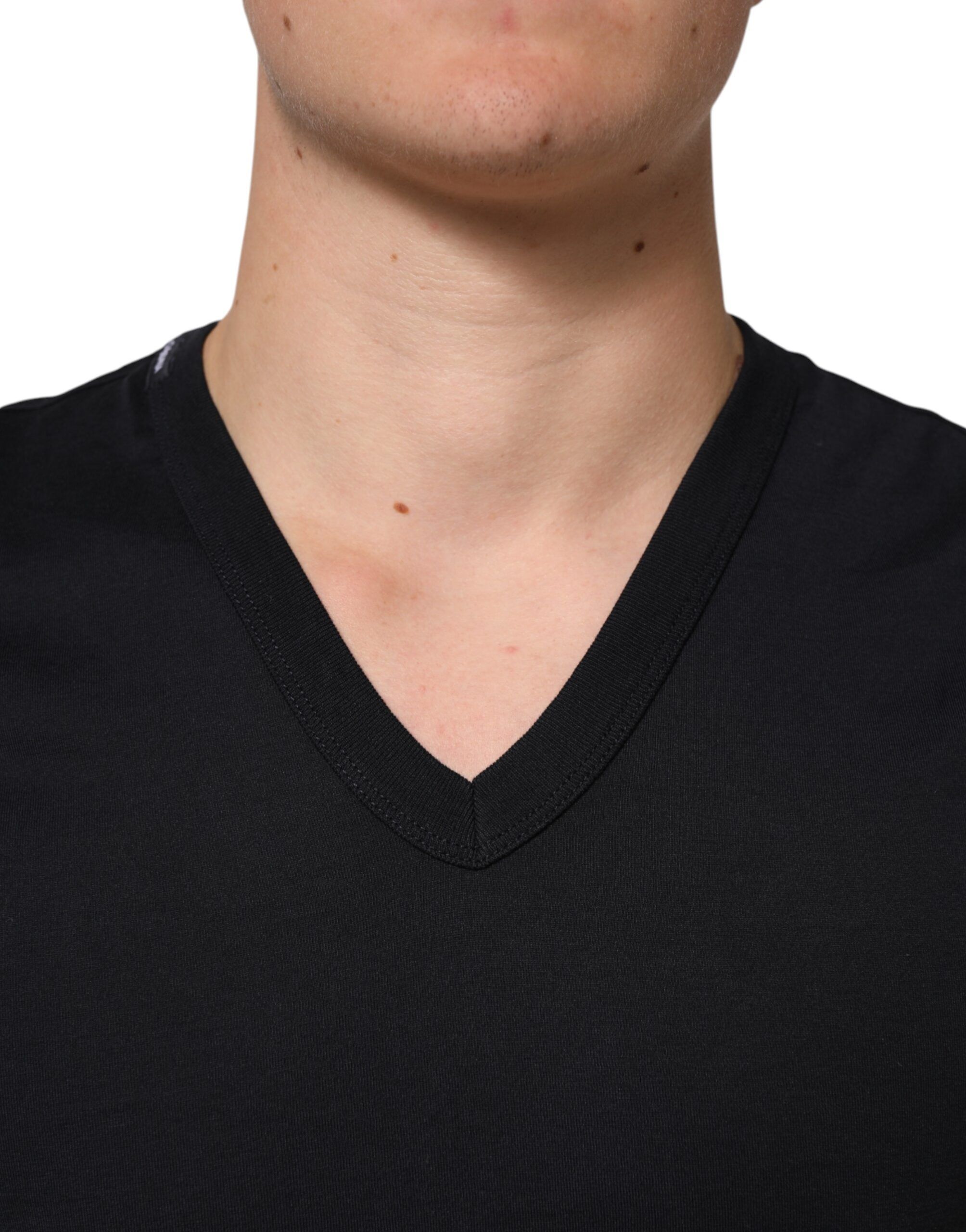 Cotton Plain V-Neck Men Shirt Men's T-shirt (Pre-Owned) - Dolce & Gabbana - Modalova