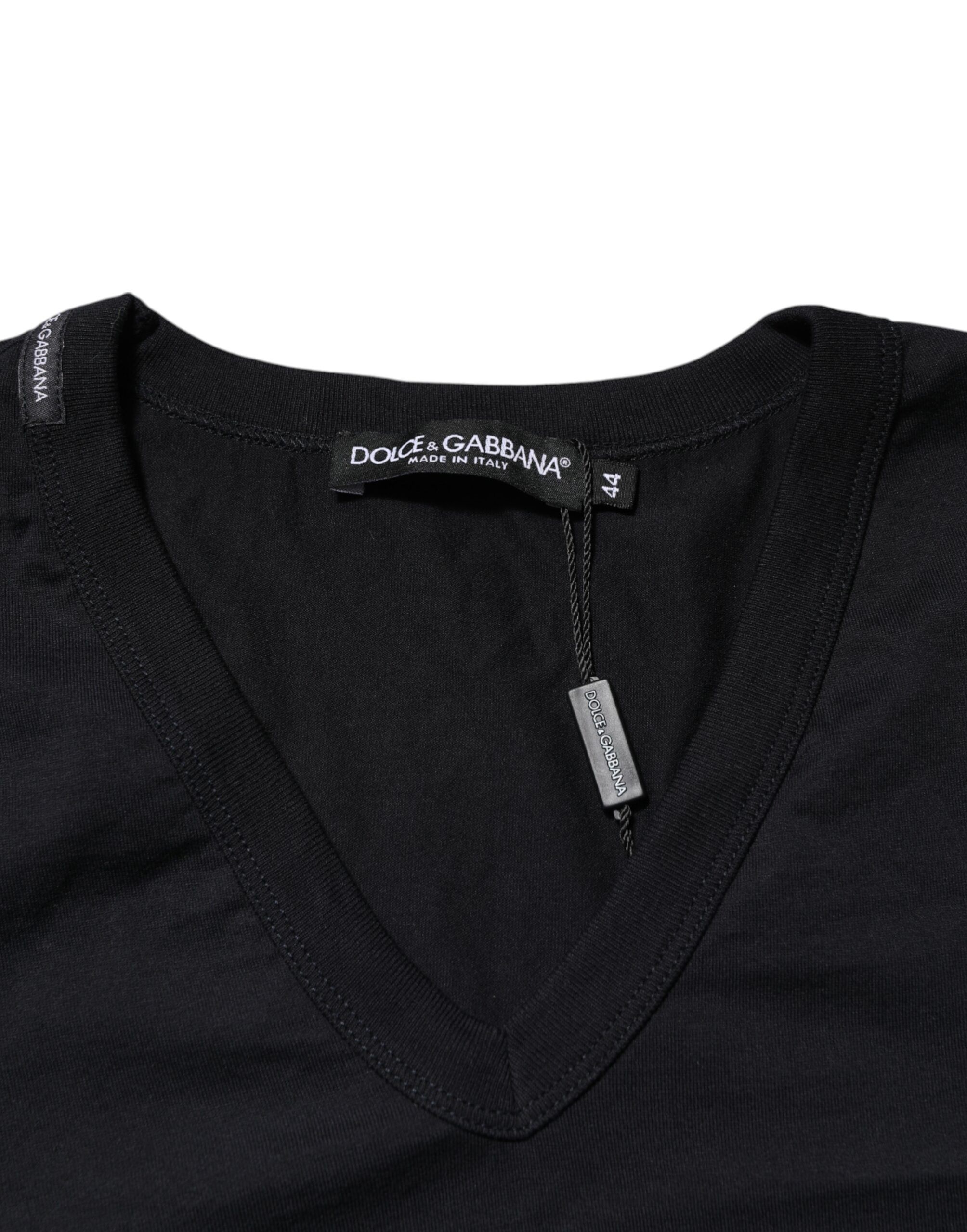 Cotton Plain V-Neck Men Shirt Men's T-shirt (Pre-Owned) - Dolce & Gabbana - Modalova