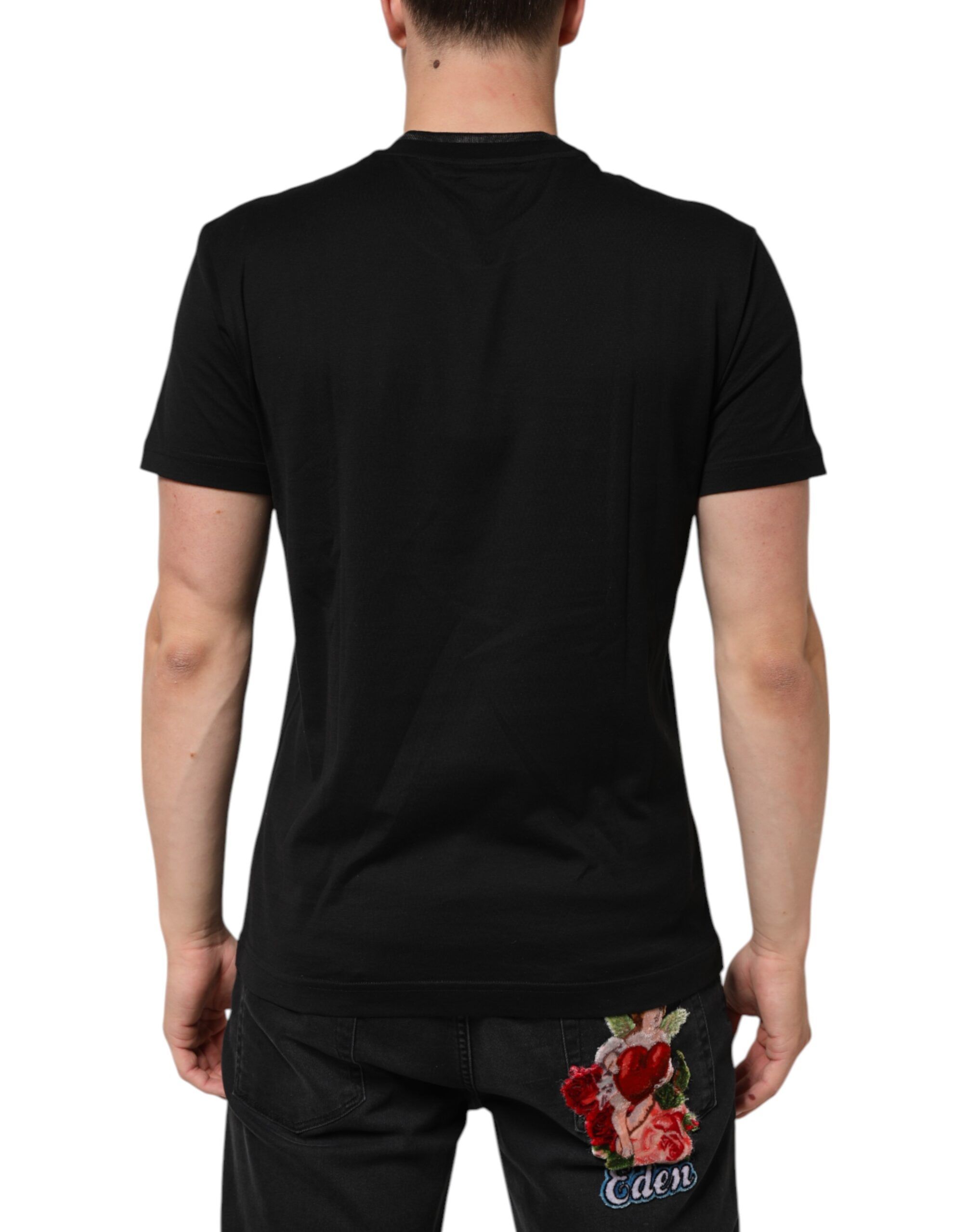 Cotton Embroidered DG Logo Pocket Men's T-shirt - Dolce & Gabbana - Modalova