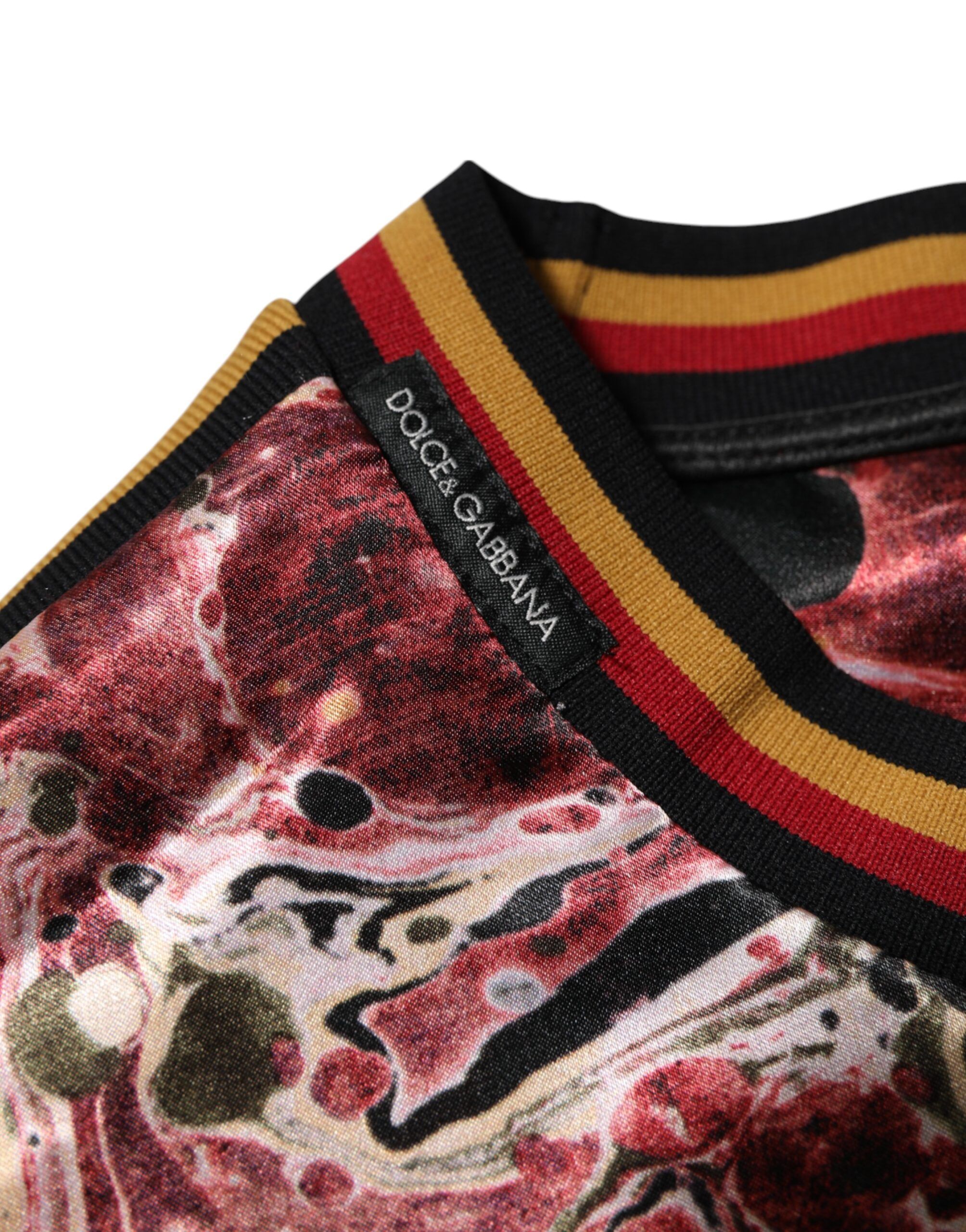 Polyester Marble Print Oversize Men's T-shirt - Dolce & Gabbana - Modalova