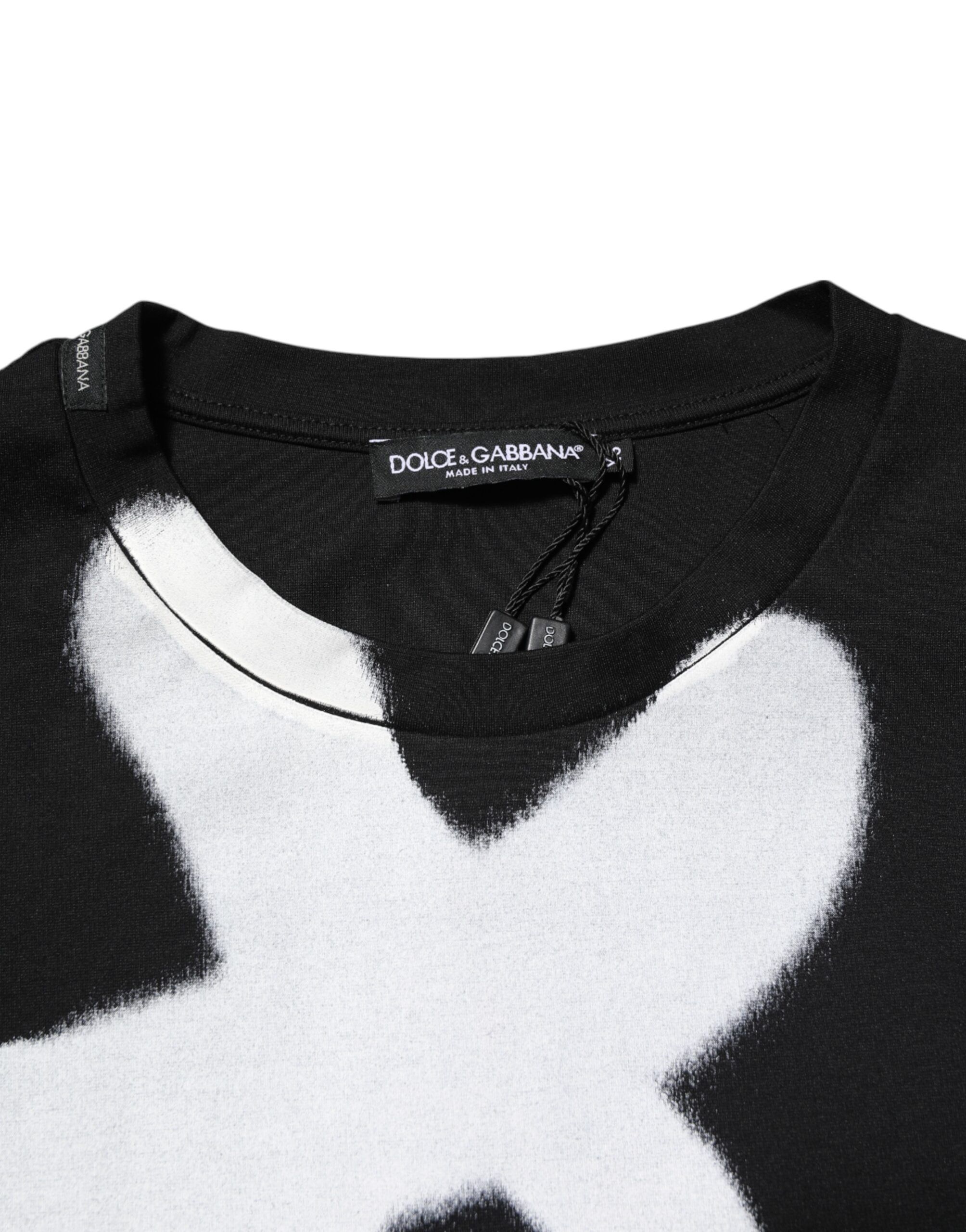 Cotton DG Logo Graffiti Short Sleeve Men's T-shirt - Dolce & Gabbana - Modalova
