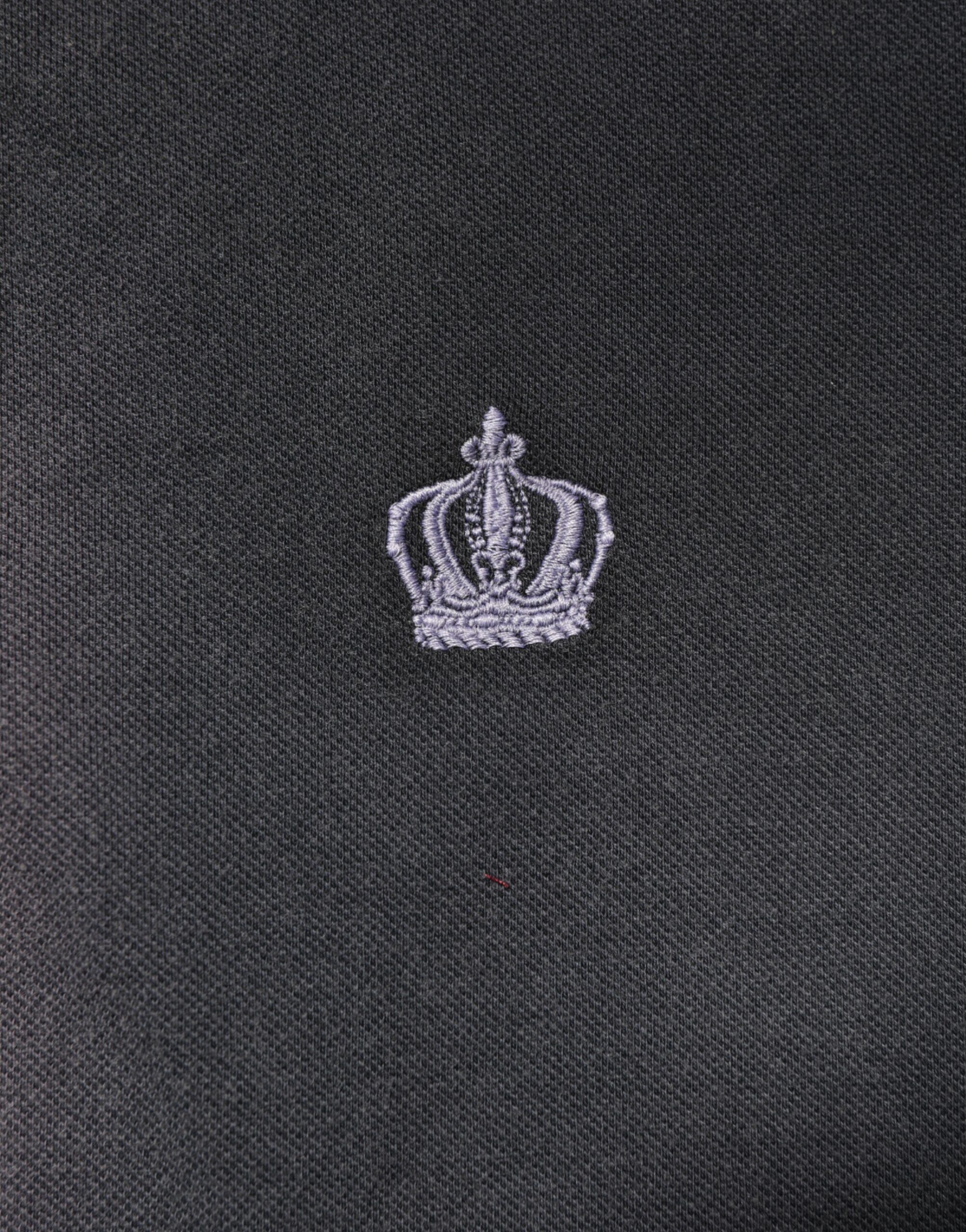 Cotton Crown Collared Men Polo Men's T-shirt - Dolce & Gabbana - Modalova