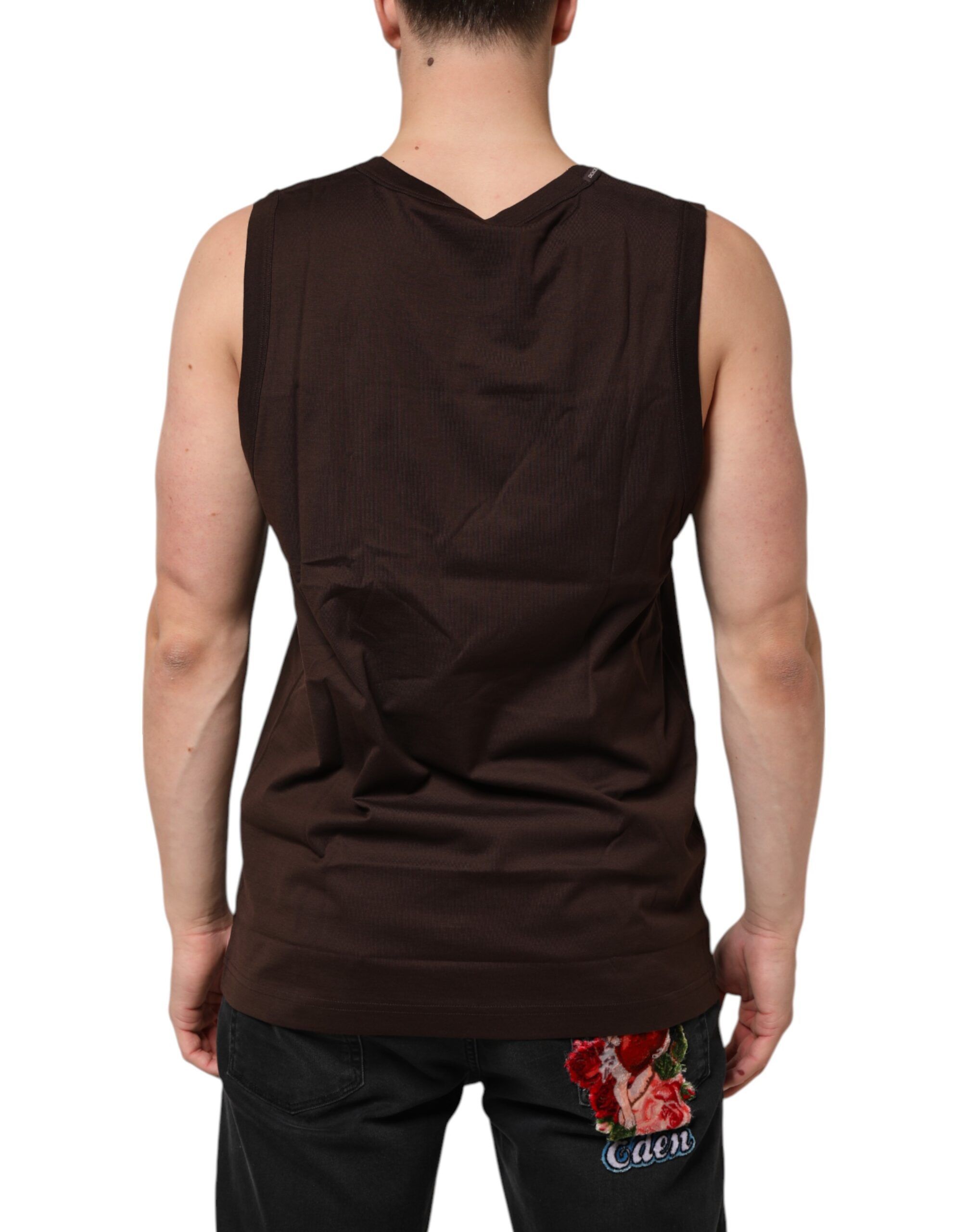 Cotton Sleeveless Underwear Men Tank Men's Top - Dolce & Gabbana - Modalova