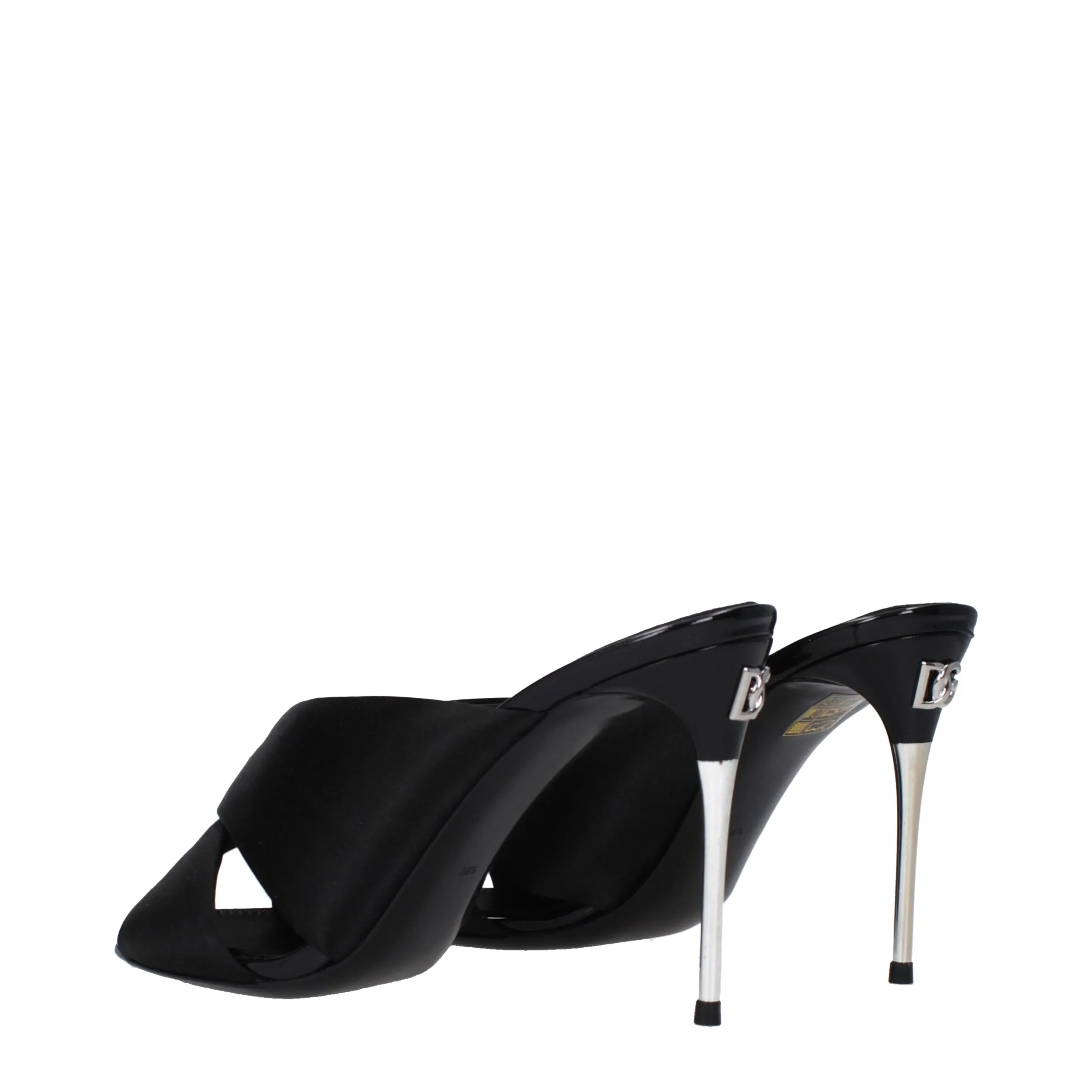 Satin Stiletto Heel Women's Sandals - Dolce & Gabbana - Modalova