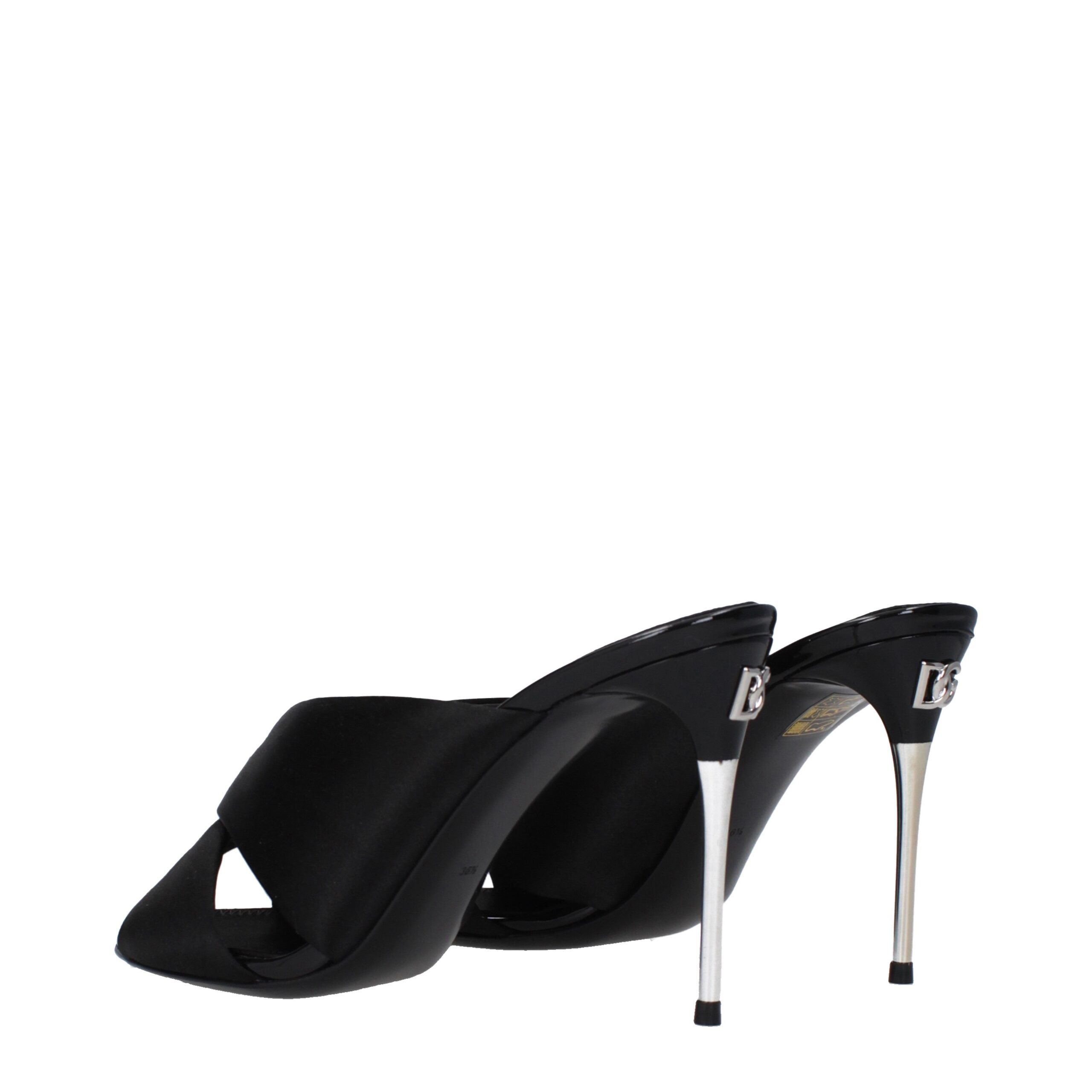 Satin Stiletto Heel Women's Sandals - Dolce & Gabbana - Modalova