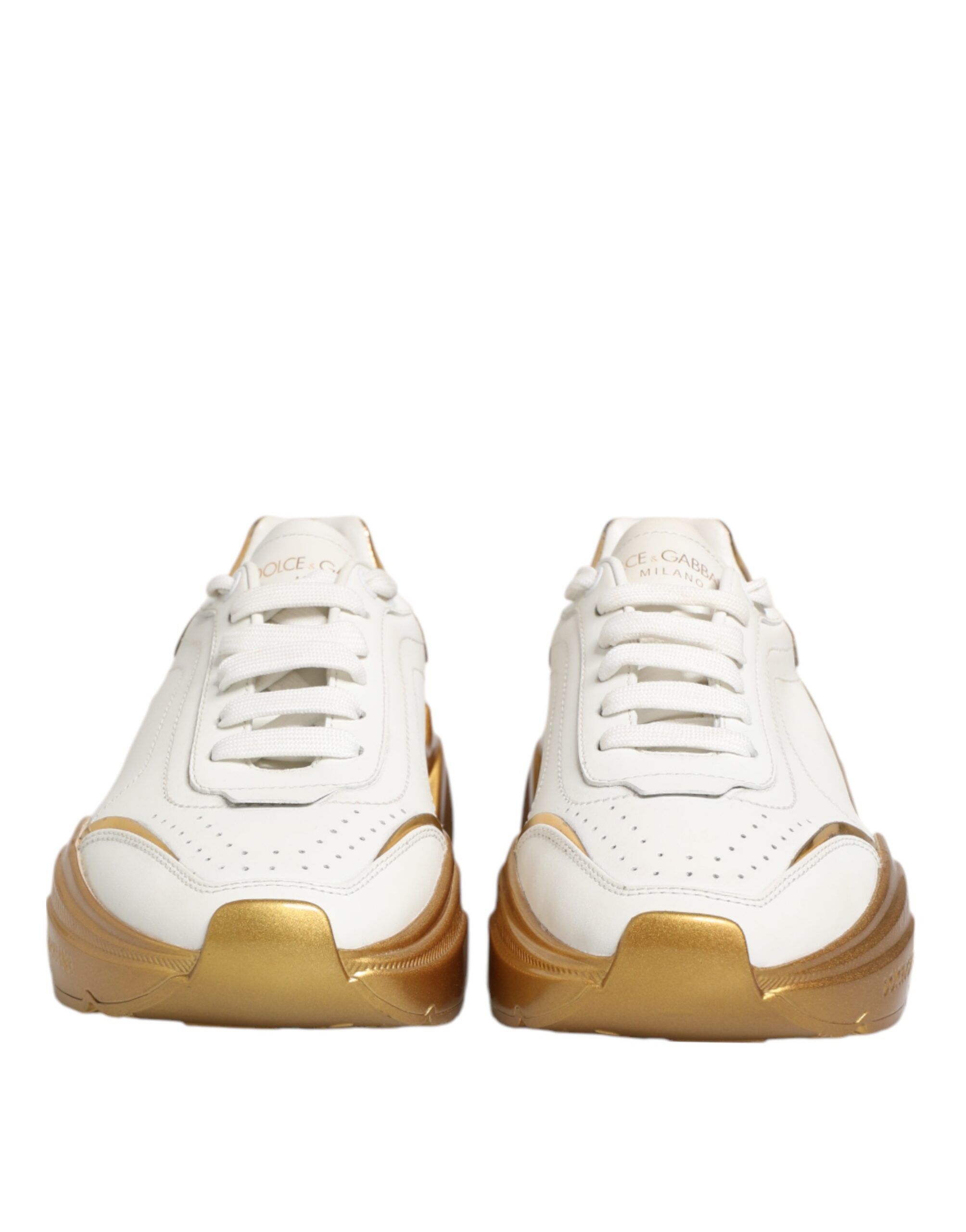 Gold DAYMASTER Leather Sneakers Womens Shoes (Pre-Owned) - Dolce & Gabbana - Modalova