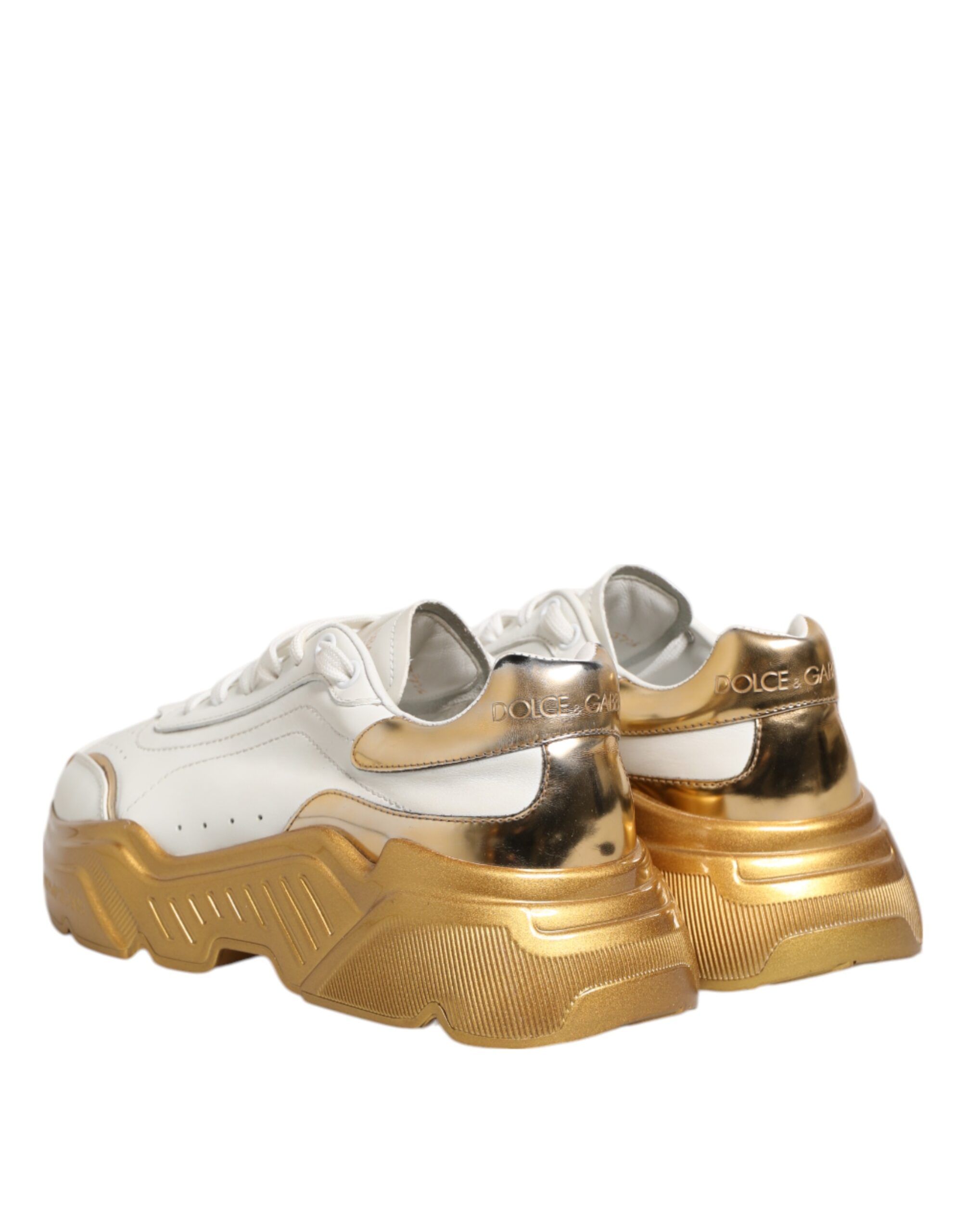 Gold DAYMASTER Leather Sneakers Womens Shoes (Pre-Owned) - Dolce & Gabbana - Modalova