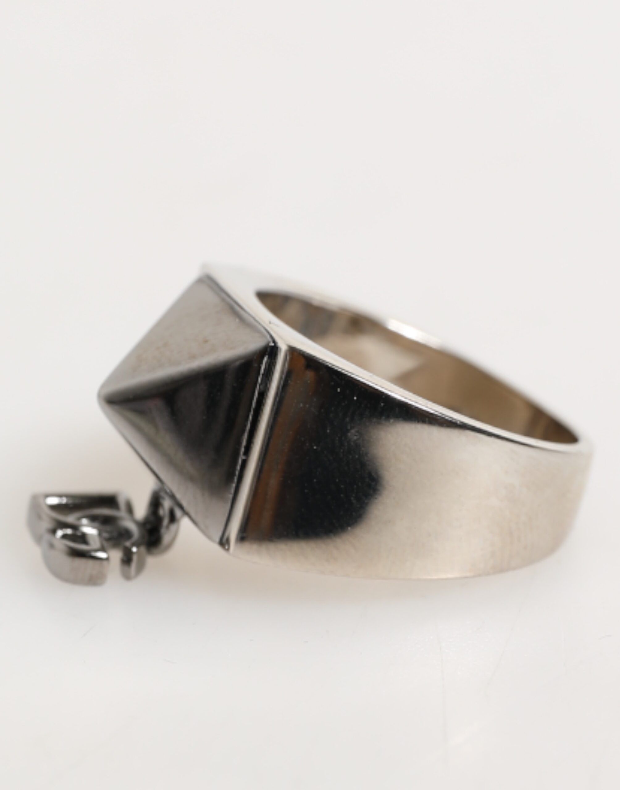 Tone Pyramid DG Logo Real Brass Men's Ring - Dolce & Gabbana - Modalova
