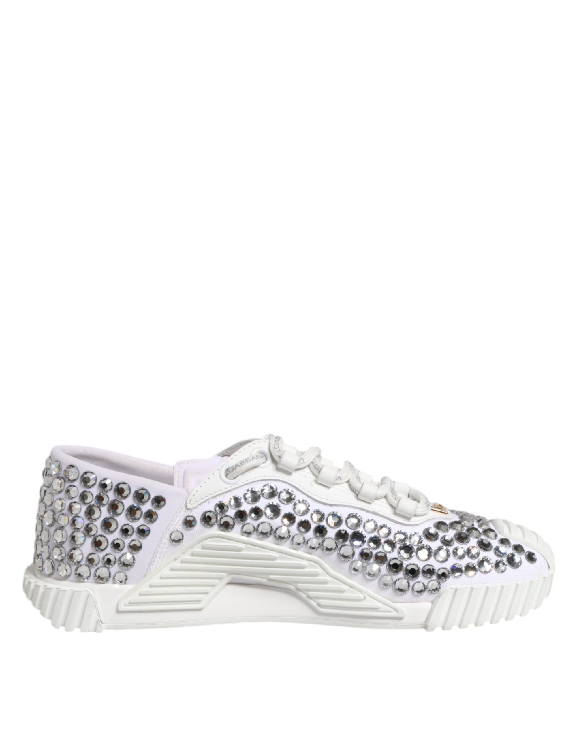 NS1 Canvas Leather Embellished Sneakers Women's Shoes (Pre-Owned) - Dolce & Gabbana - Modalova