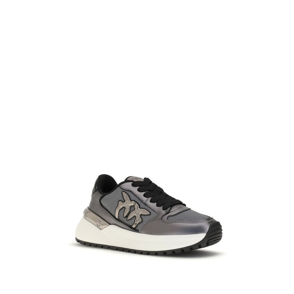 Calf Leather Bos Taurus Athletic Women's Sneakers - PINKO - Modalova