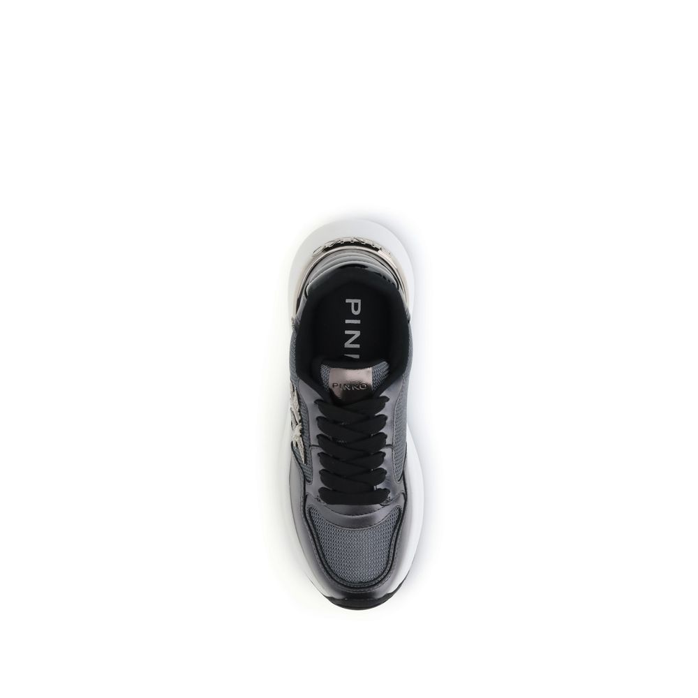 Calf Leather Bos Taurus Athletic Women's Sneakers - PINKO - Modalova