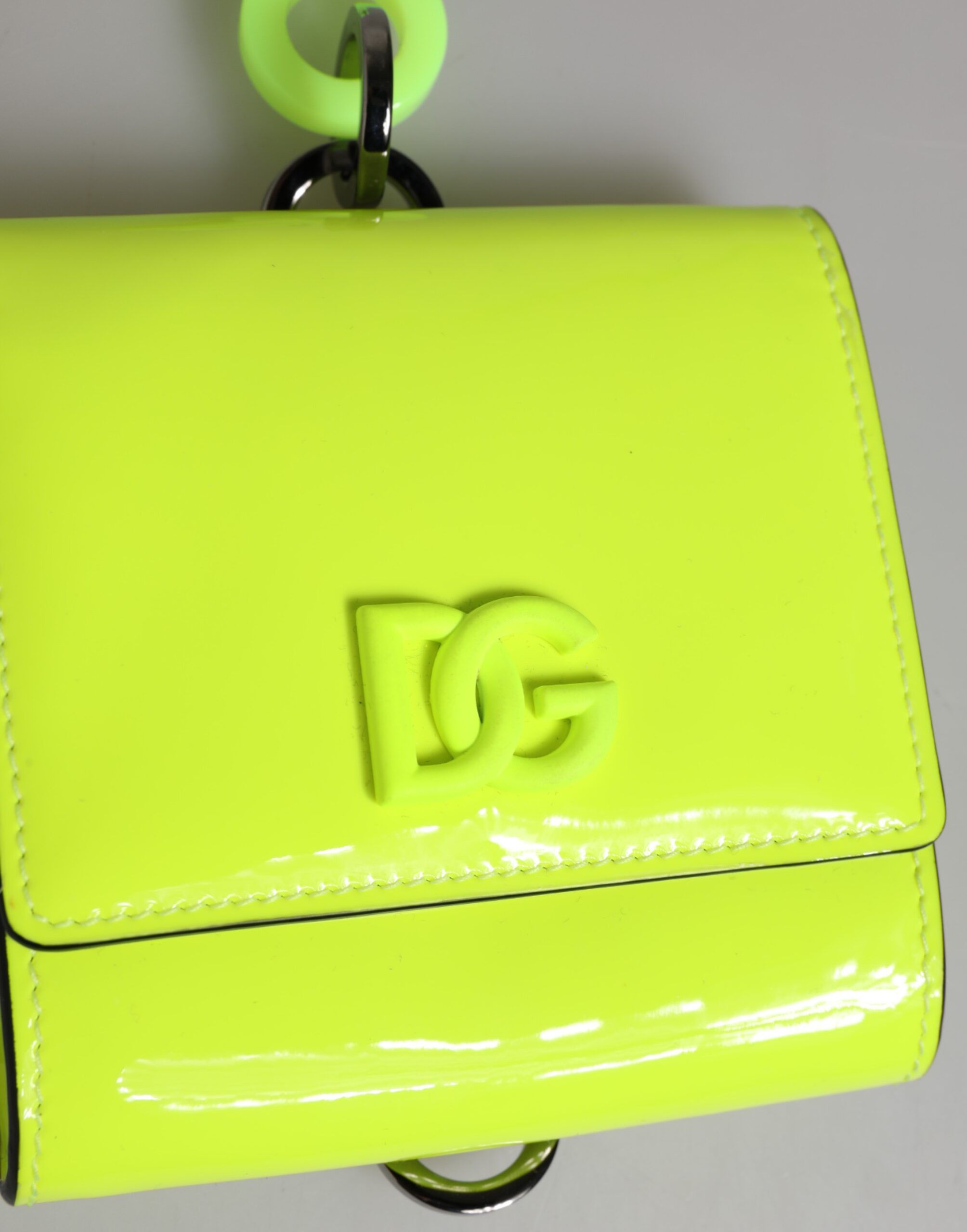 Green Bifold DG Logo Neck Strap Cardholder Men's Wallet - Dolce & Gabbana - Modalova