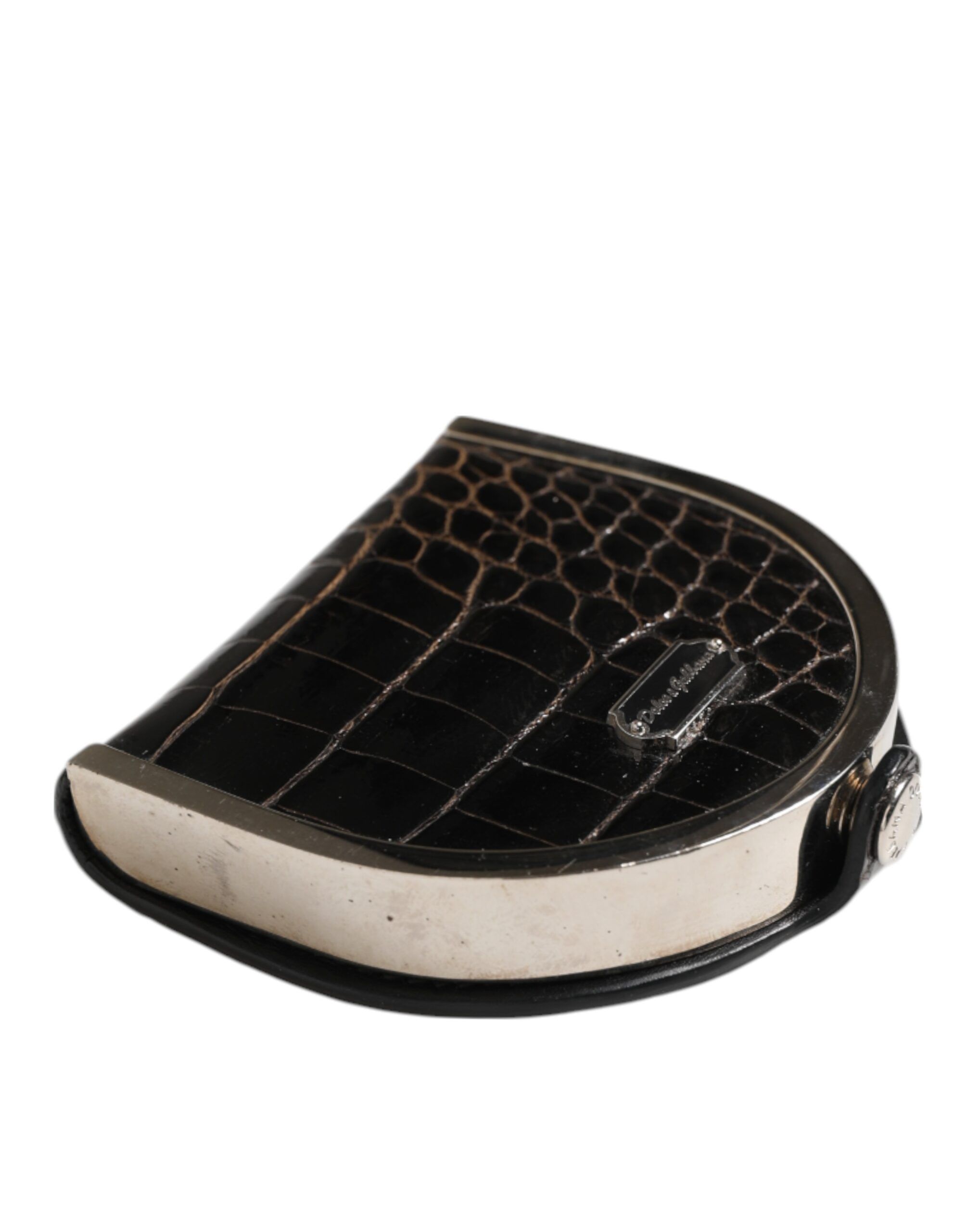 Polished Crocodile Leather Mens Coin Purse Men's Wallet - Dolce & Gabbana - Modalova