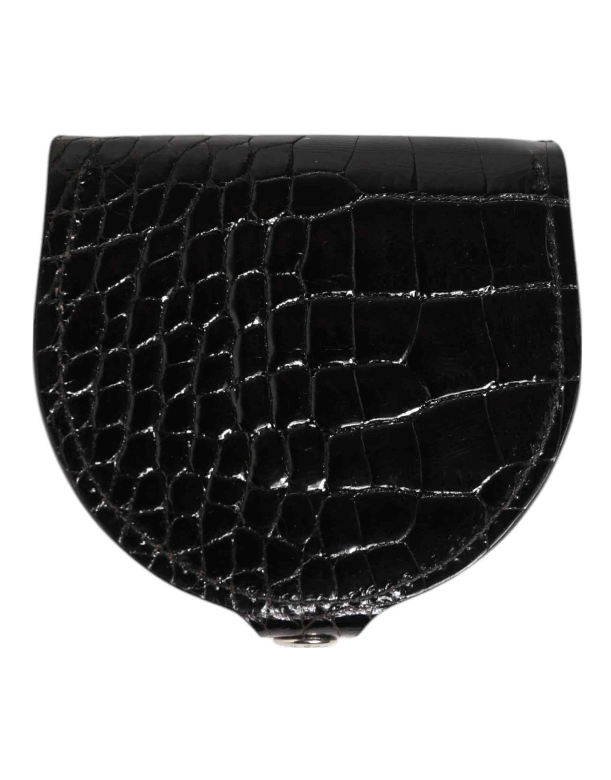 Polished Crocodile Leather Mens Coin Purse Men's Wallet - Dolce & Gabbana - Modalova