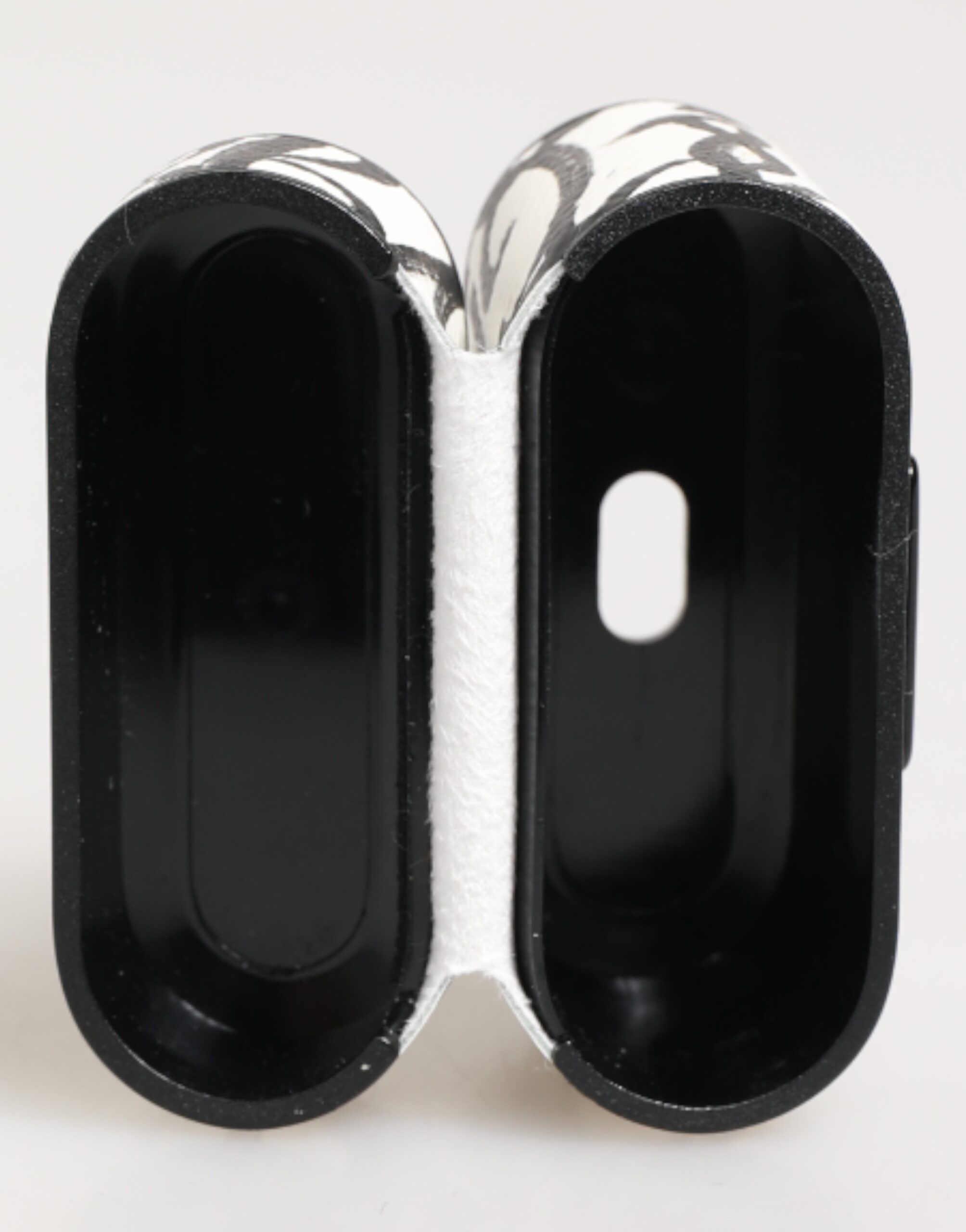 Black Leather Monogram Print Logo Holder Airpods Case - Dolce & Gabbana - Modalova