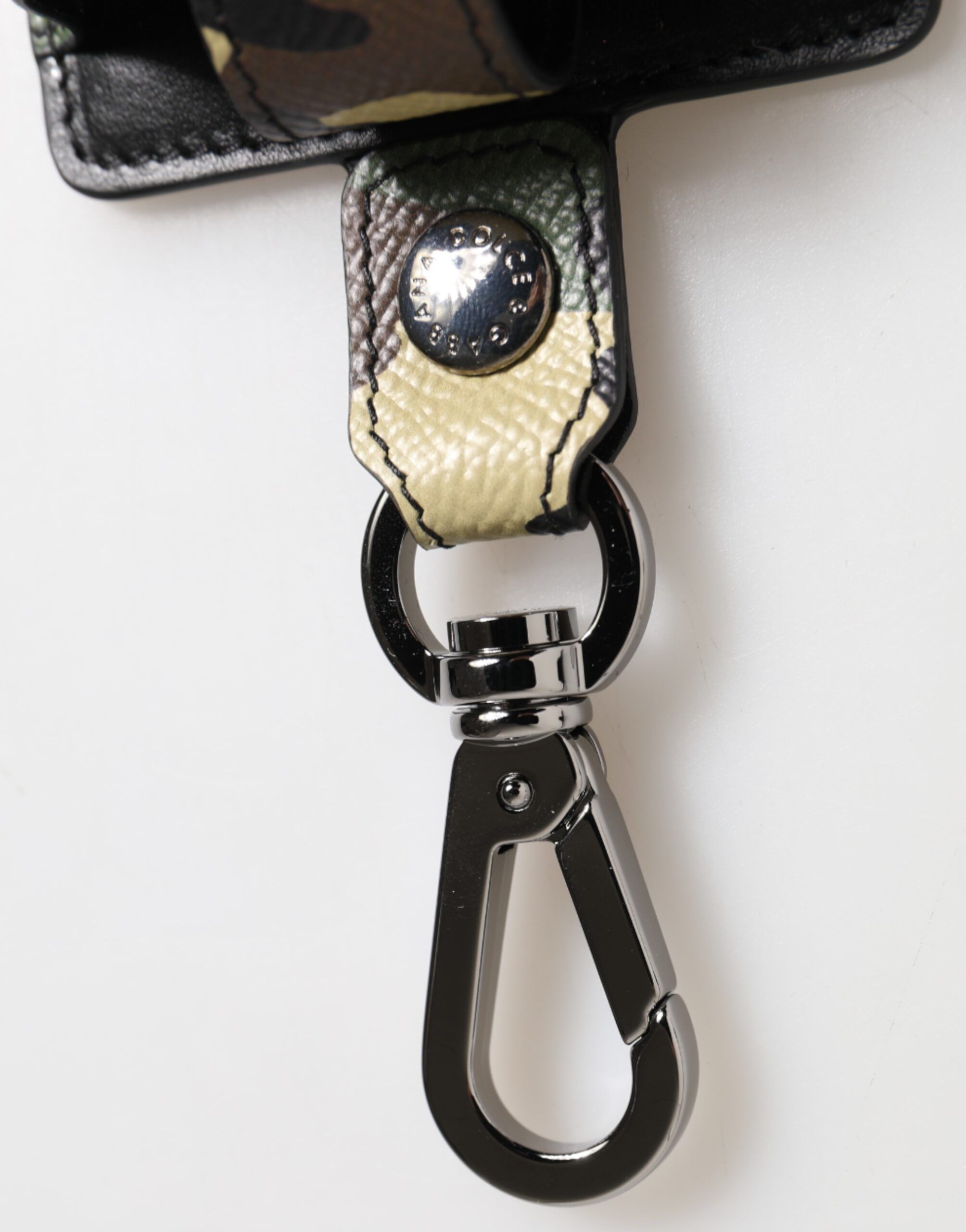 Camouflage Leather Metal Accessory Airpods Men's Case - Dolce & Gabbana - Modalova
