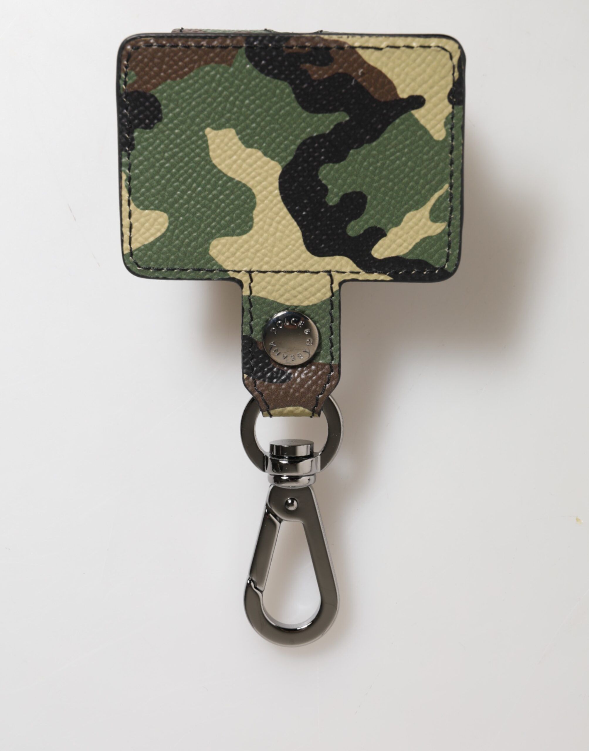 Camouflage Leather Metal Accessory Airpods Men's Case - Dolce & Gabbana - Modalova