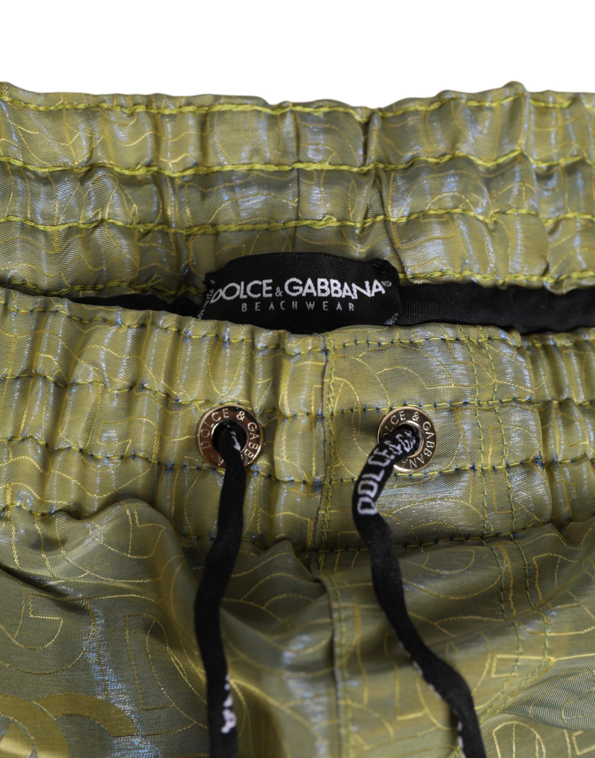 Polyester Metallic Logo Print Men Men's Swimwear - Dolce & Gabbana - Modalova