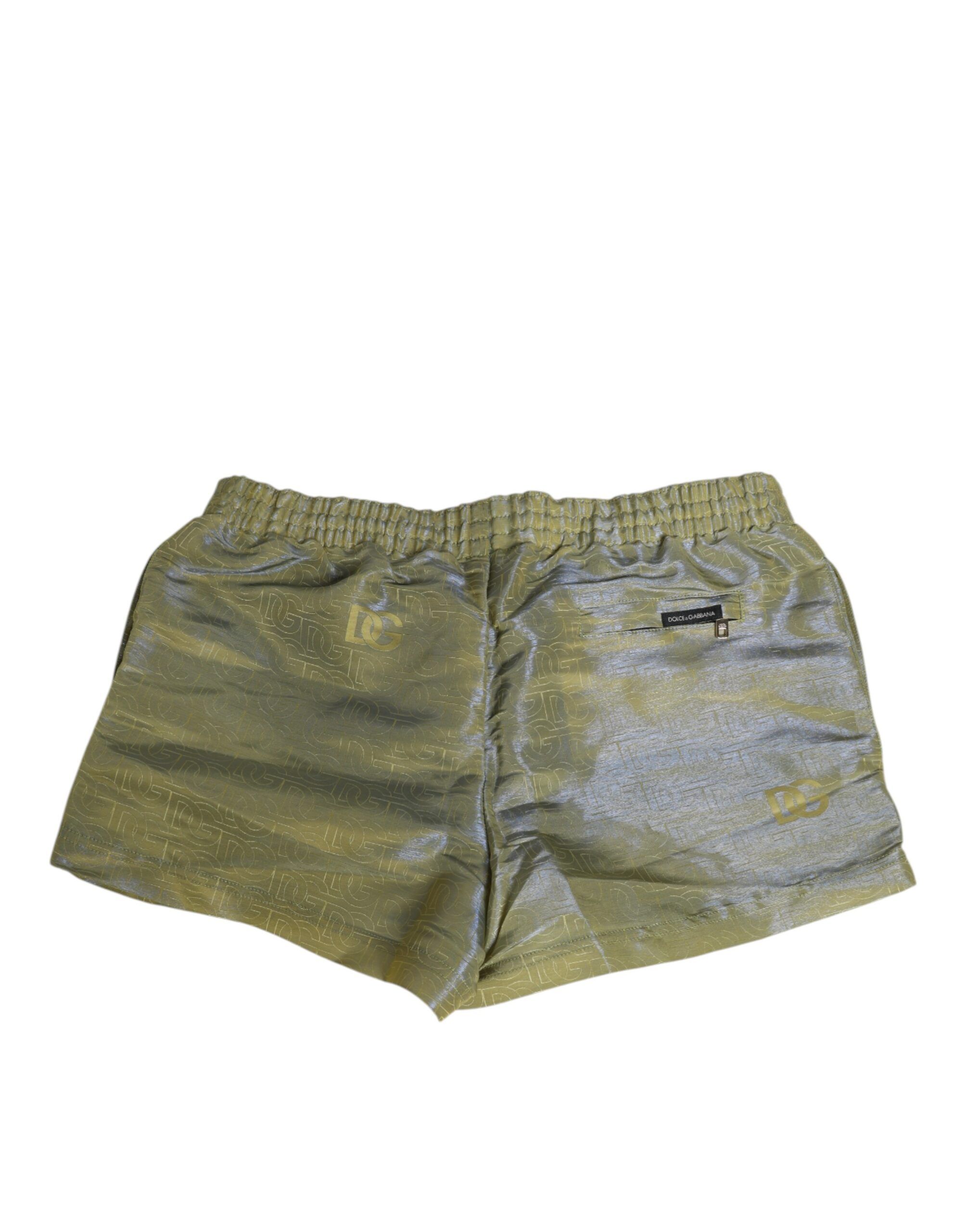 Polyester Metallic Logo Print Men Men's Swimwear - Dolce & Gabbana - Modalova