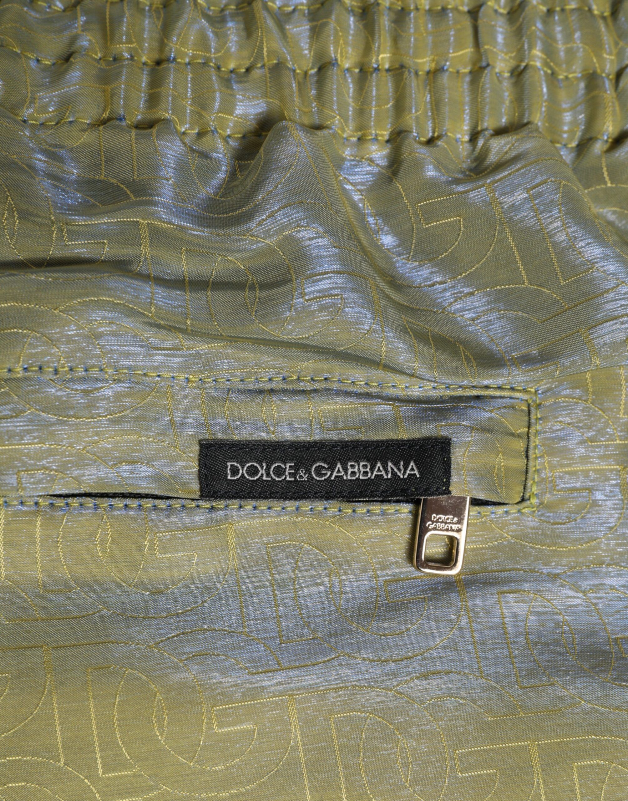 Polyester Metallic Logo Print Men Men's Swimwear - Dolce & Gabbana - Modalova