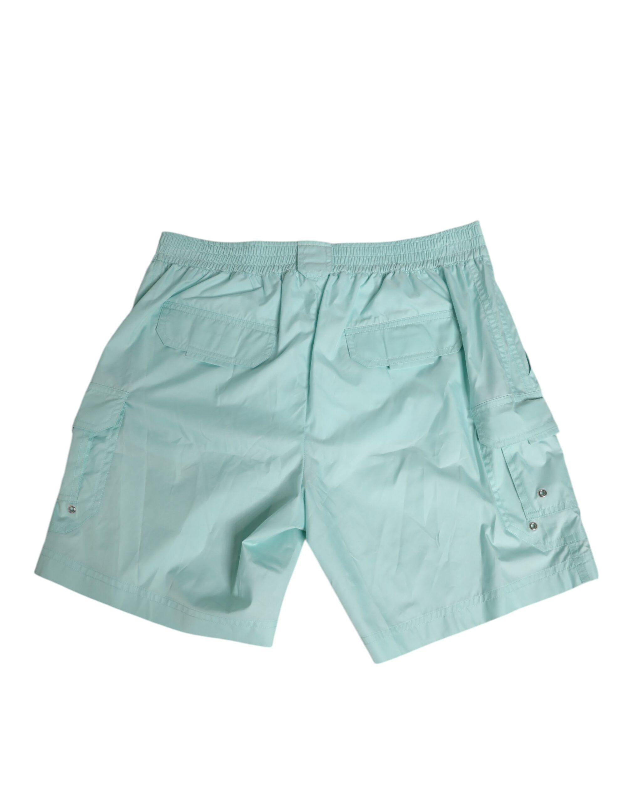 Aqua Blue Polyester Beachwear Men Shorts Men's Swimwear - Dolce & Gabbana - Modalova