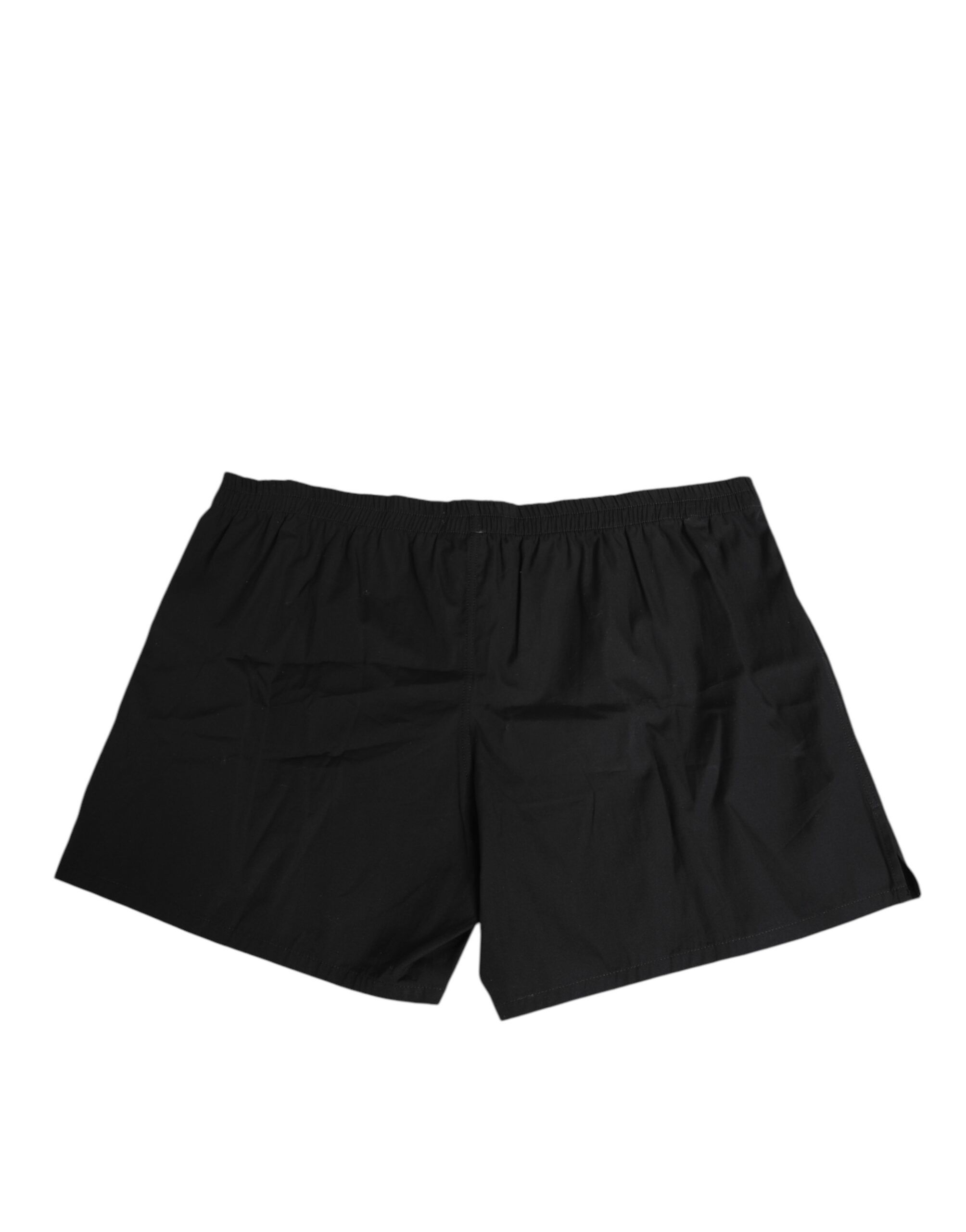 Cotton Elastic Waistband Button Men's Swimwear - Dolce & Gabbana - Modalova