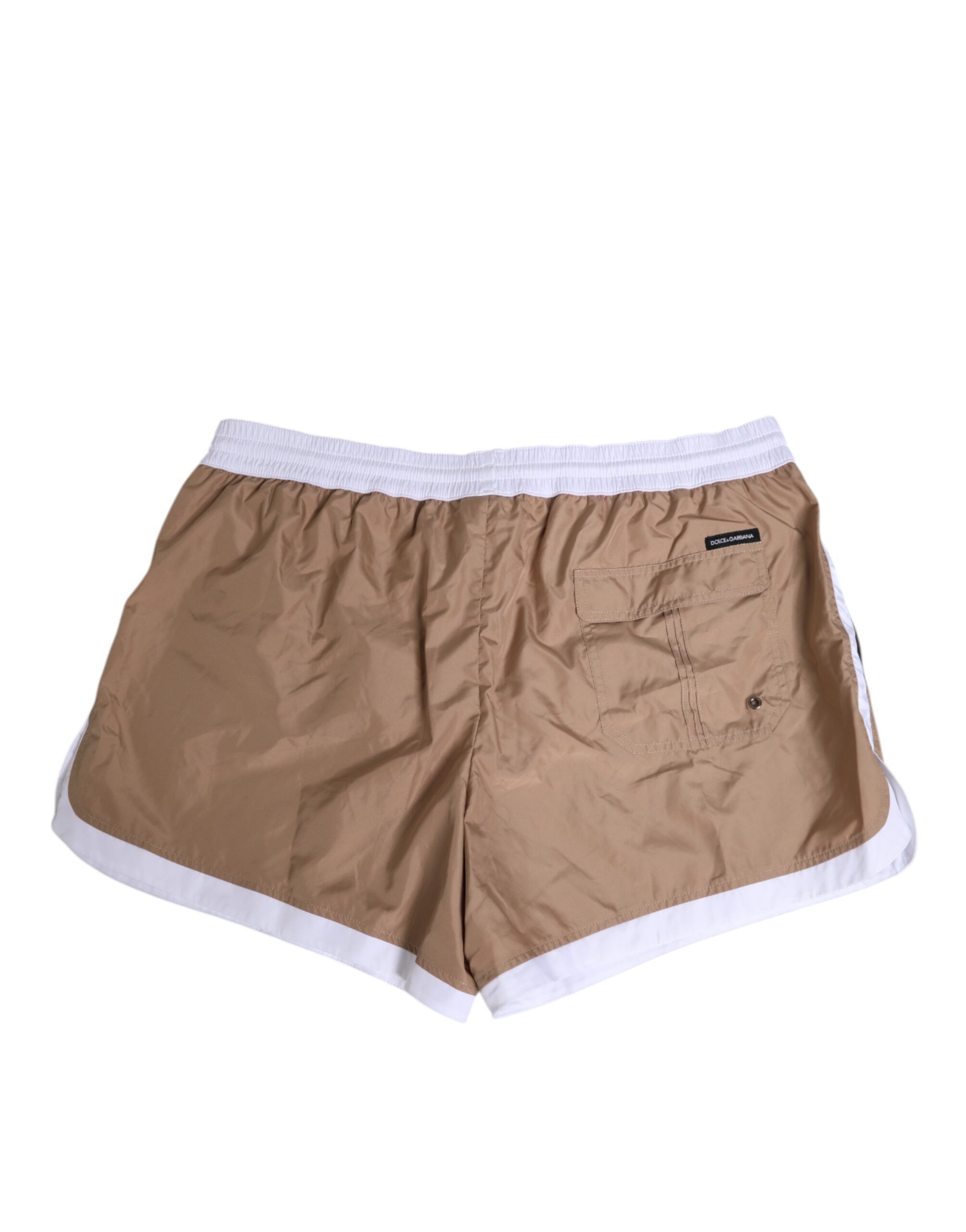 White Polyester Re-Edition Shorts Men's Swimwear - Dolce & Gabbana - Modalova