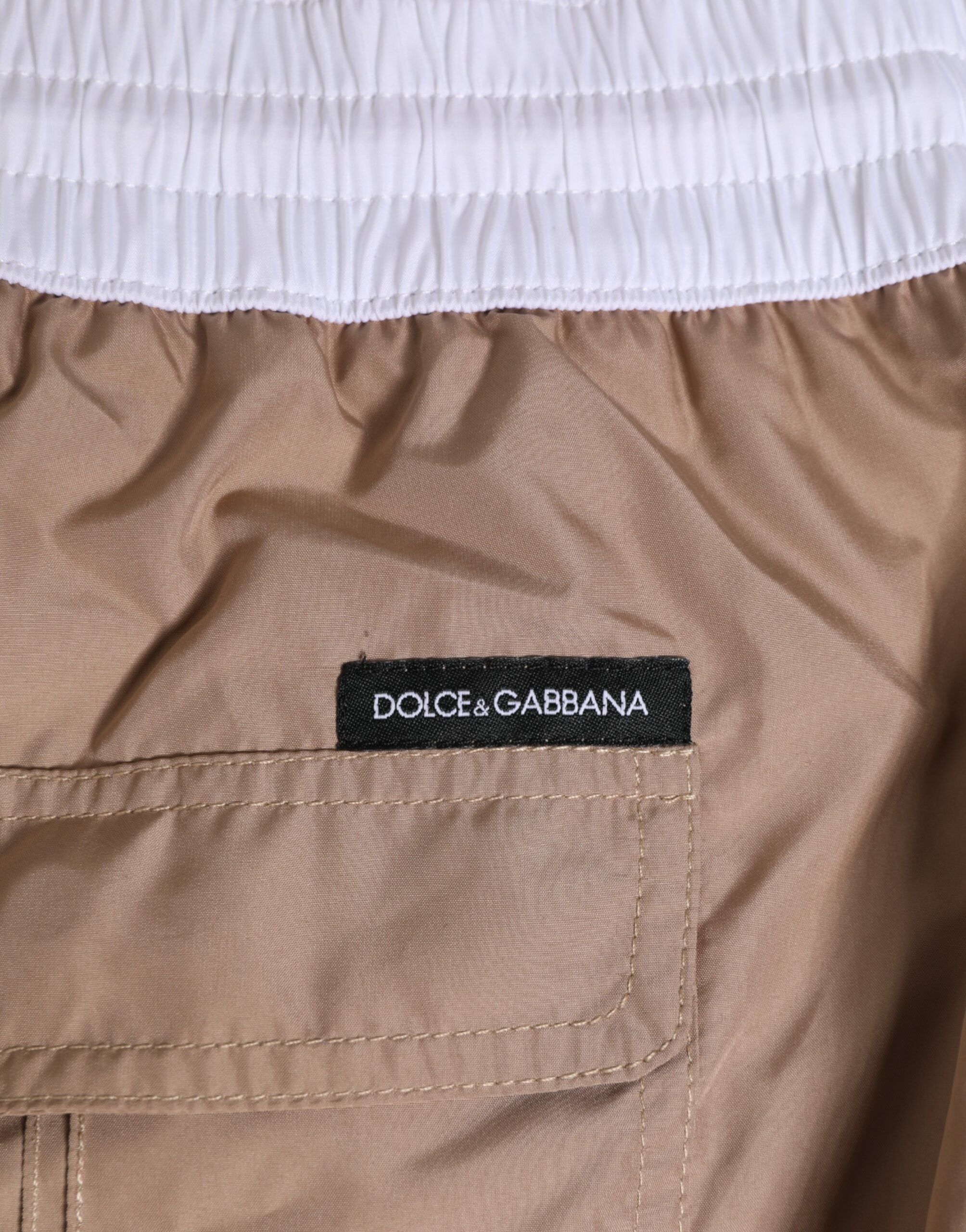 White Polyester Re-Edition Shorts Men's Swimwear - Dolce & Gabbana - Modalova