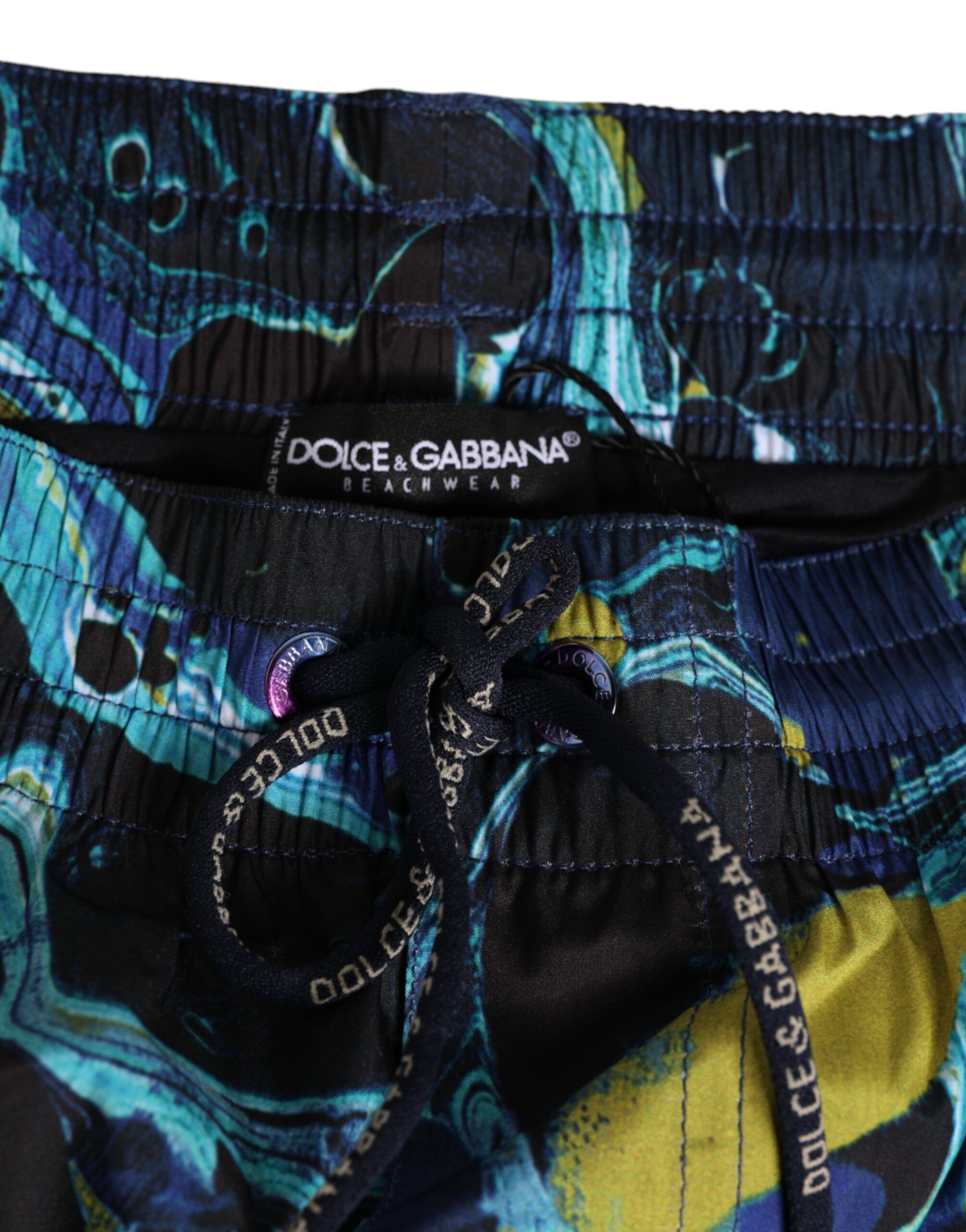 Marble Print Logo Men Boxer Short Men's Swimwear - Dolce & Gabbana - Modalova