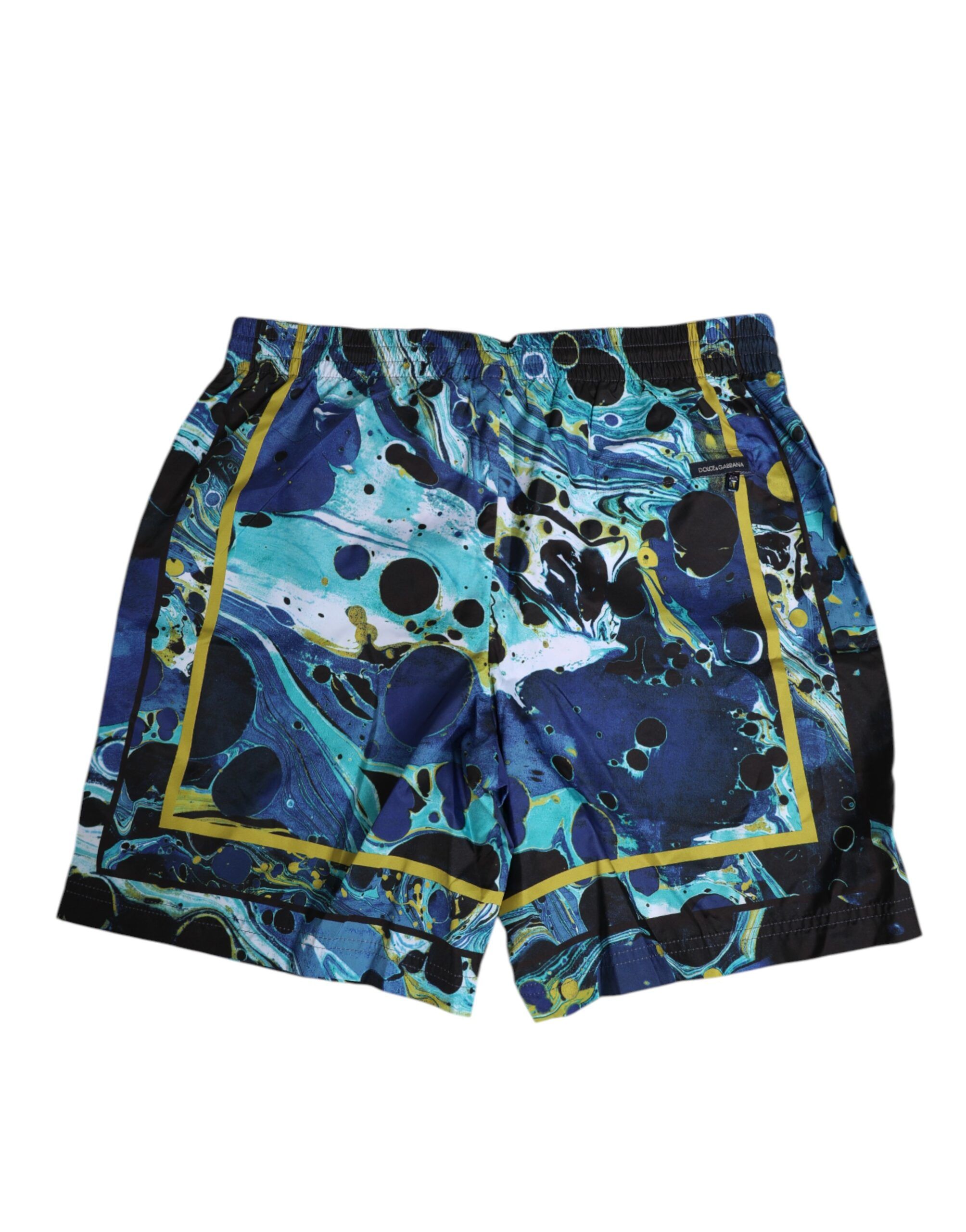 Marble Print Logo Men Boxer Short Men's Swimwear - Dolce & Gabbana - Modalova