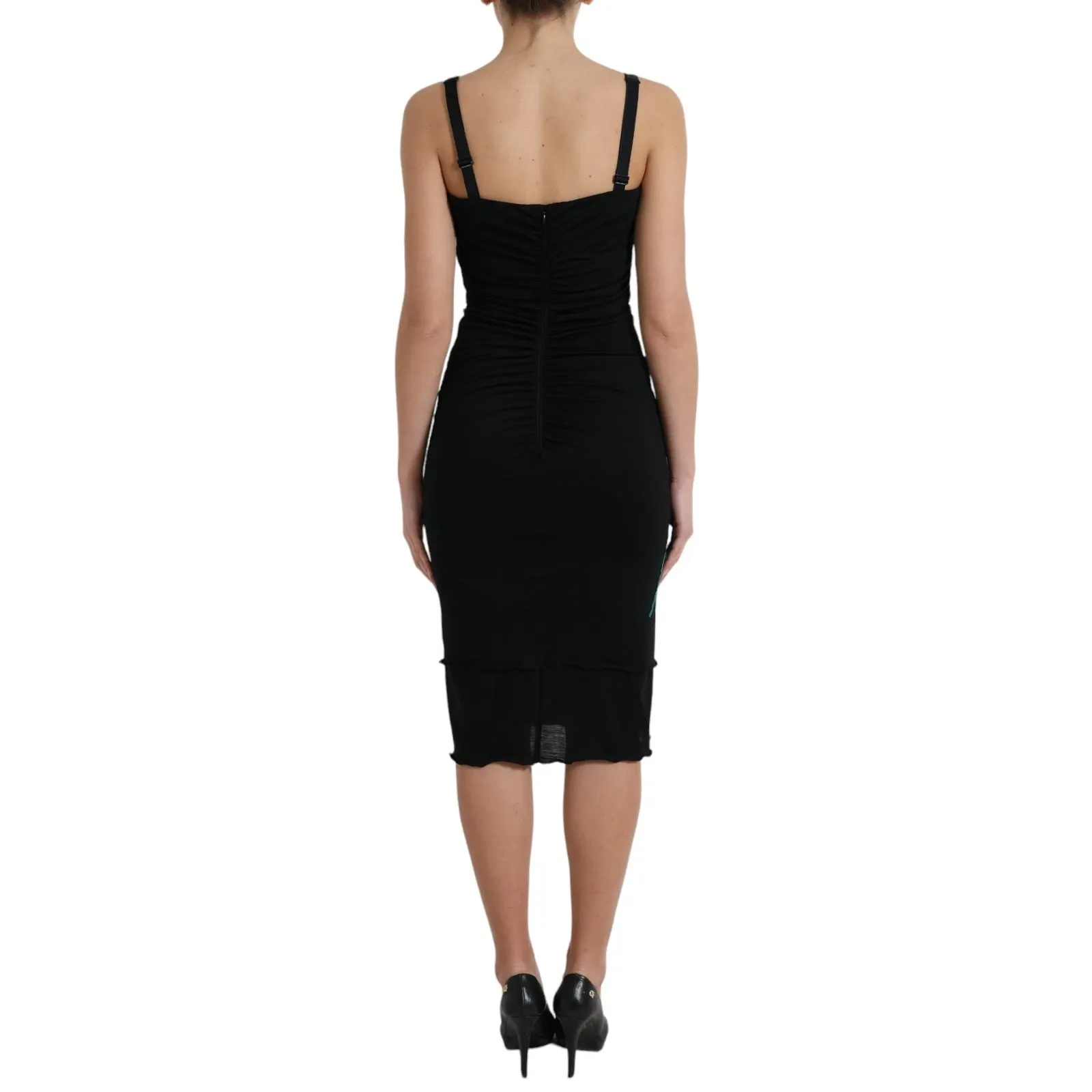 Wool Sleeveless Rose Applique Women's Dress (Pre-Owned) - Dolce & Gabbana - Modalova