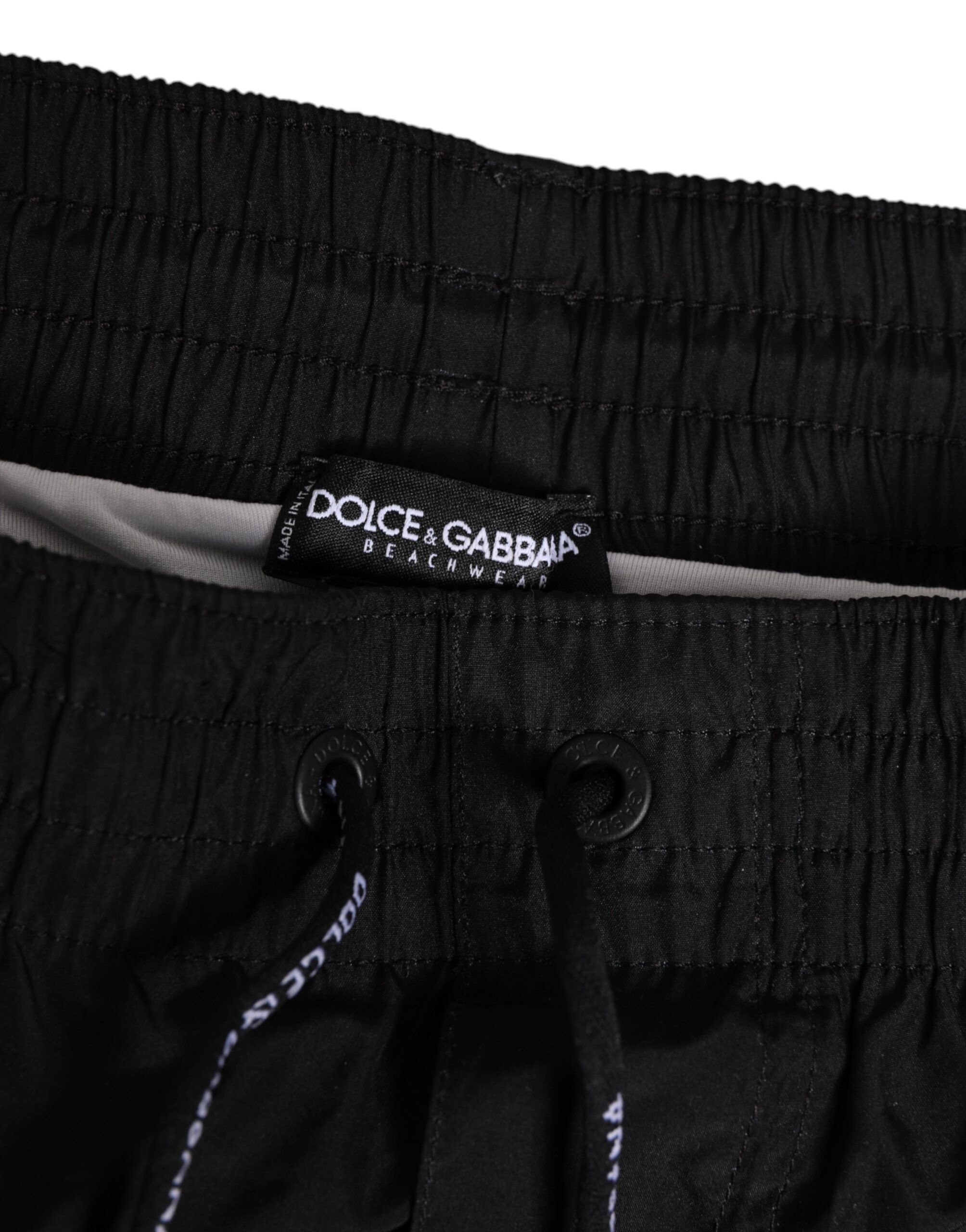 Black White Striped DG Logo Men Short Men's Swimwear (Pre-Owned) - Dolce & Gabbana - Modalova