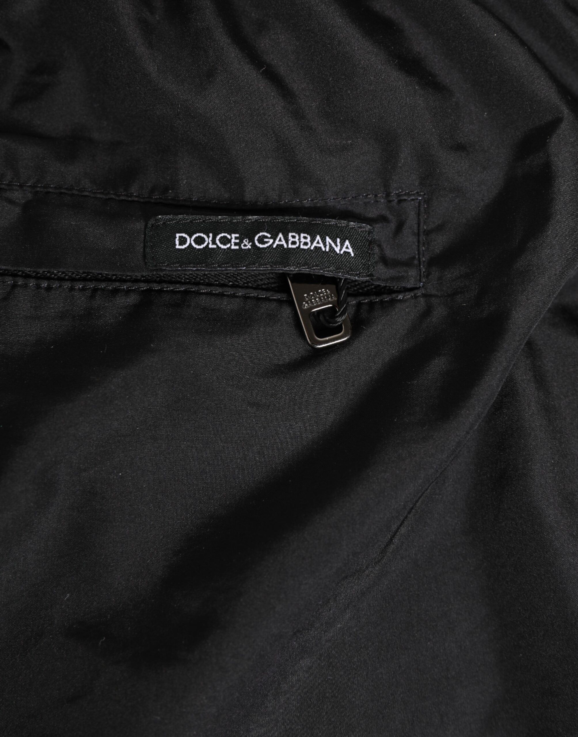 Black White Striped DG Logo Men Short Men's Swimwear (Pre-Owned) - Dolce & Gabbana - Modalova