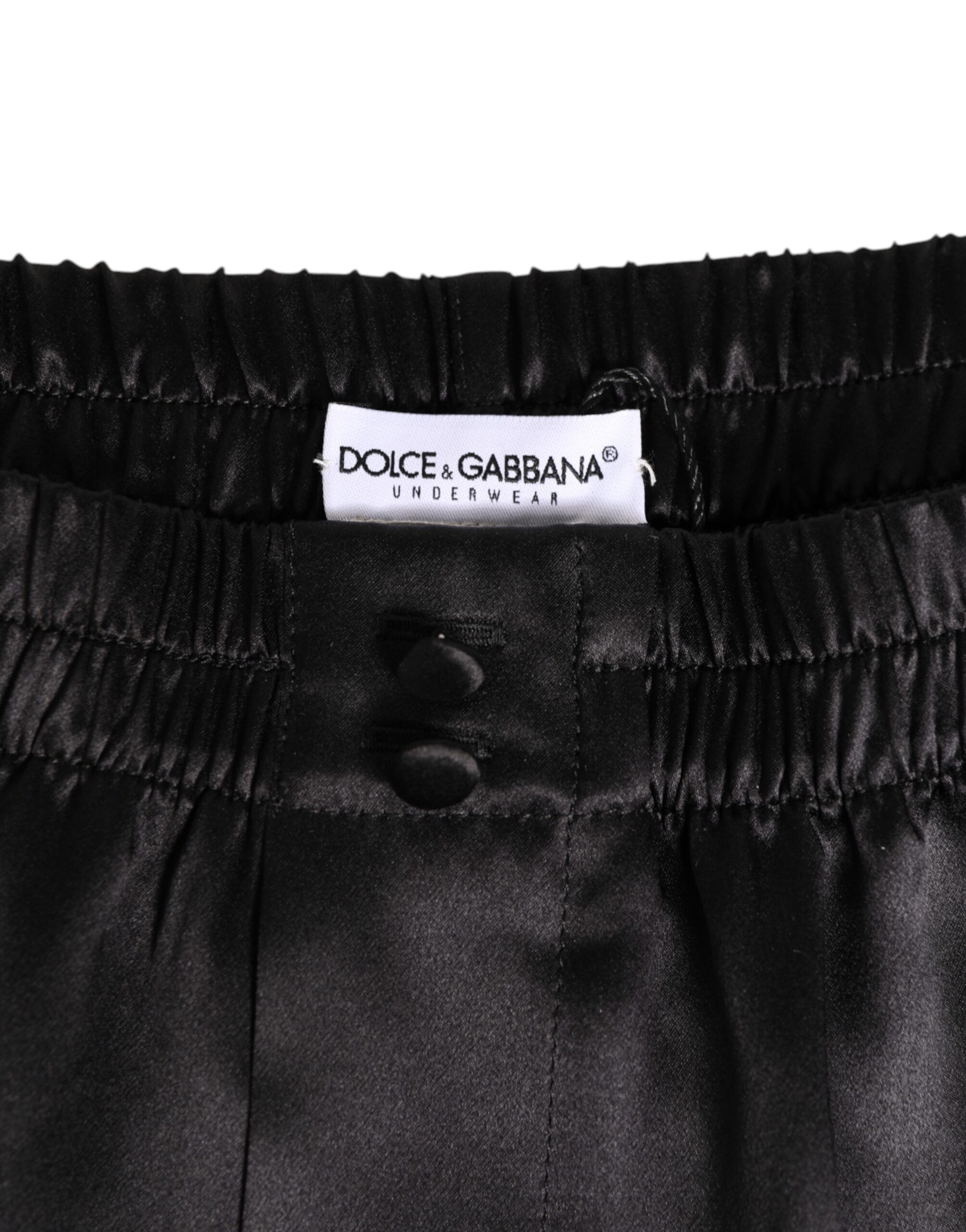Silk Satin Elastic Men Boxer Short Men's Swimwear - Dolce & Gabbana - Modalova